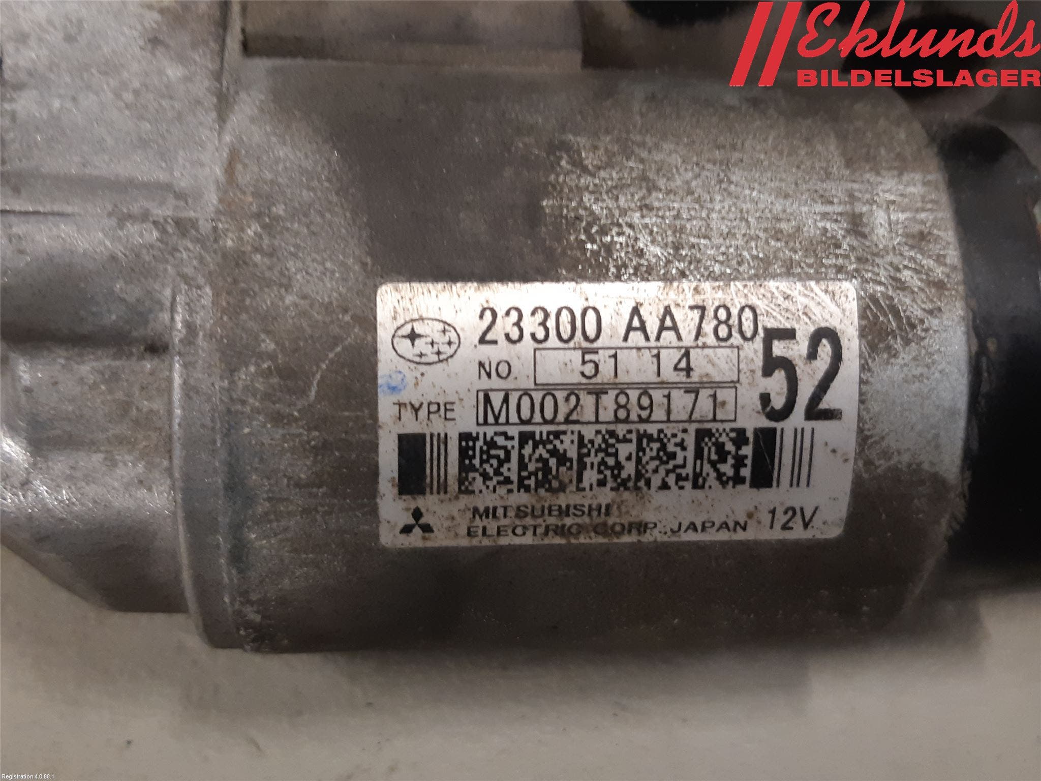 Subaru OUTBACK 15-20 Startmotor Diesel