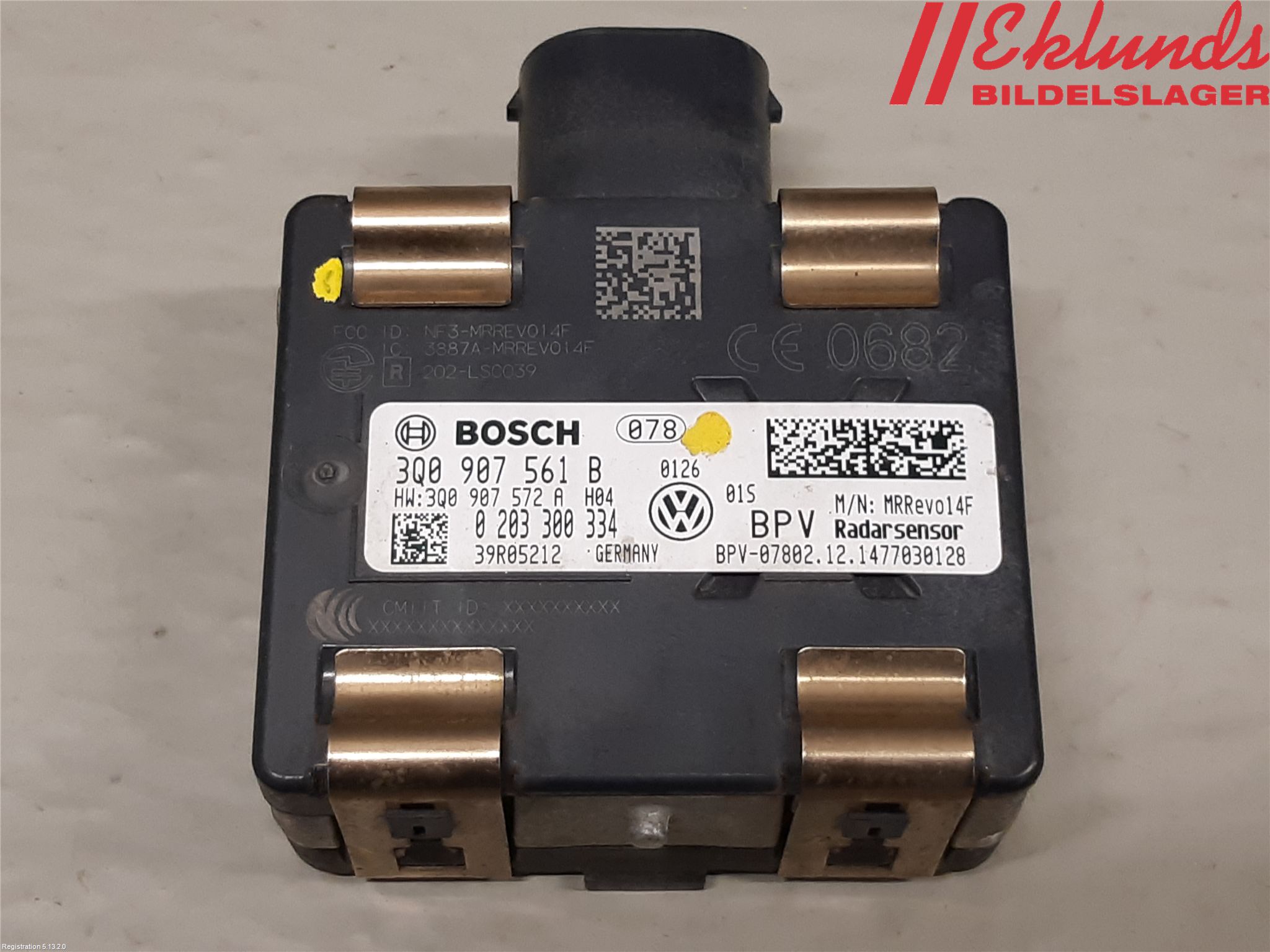 Volkswagen VW PASSAT 15-19 Sensor Aktivt Kollisionsskydd