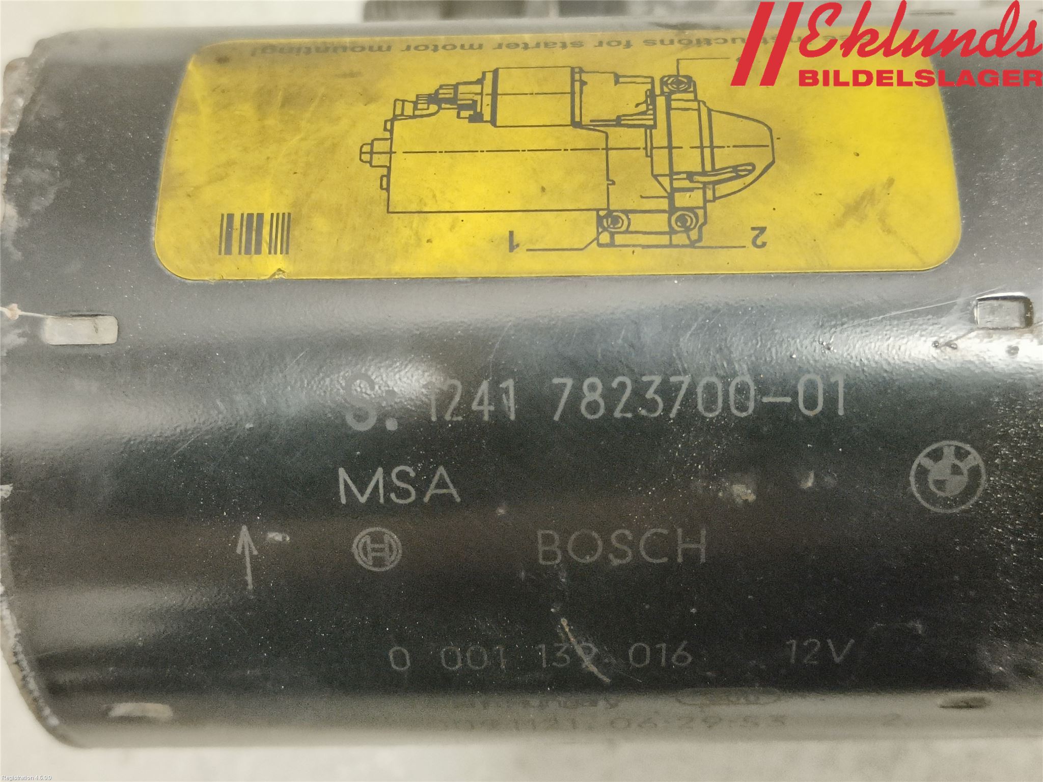 BMW 5 F10/F11/F18 09-17 Startmotor Diesel