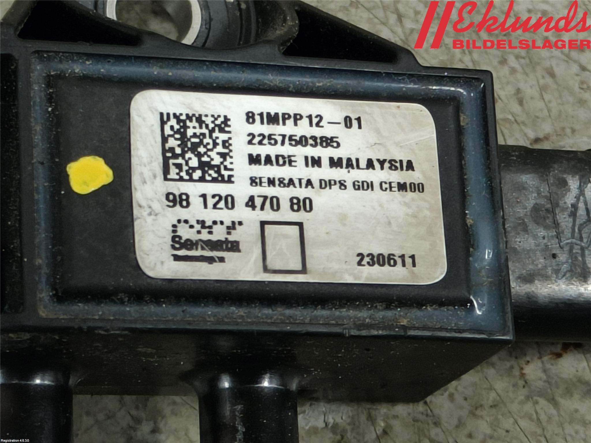 Peugeot 3008 17-24 Givare Temp-Tryck Avgas