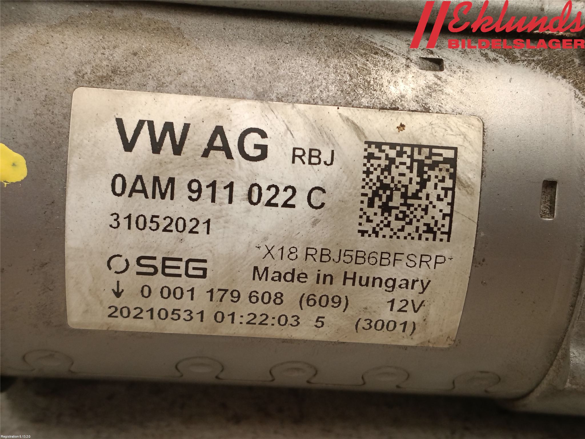 Volkswagen VW GOLF / E-GOLF VIII 20- Startmotor