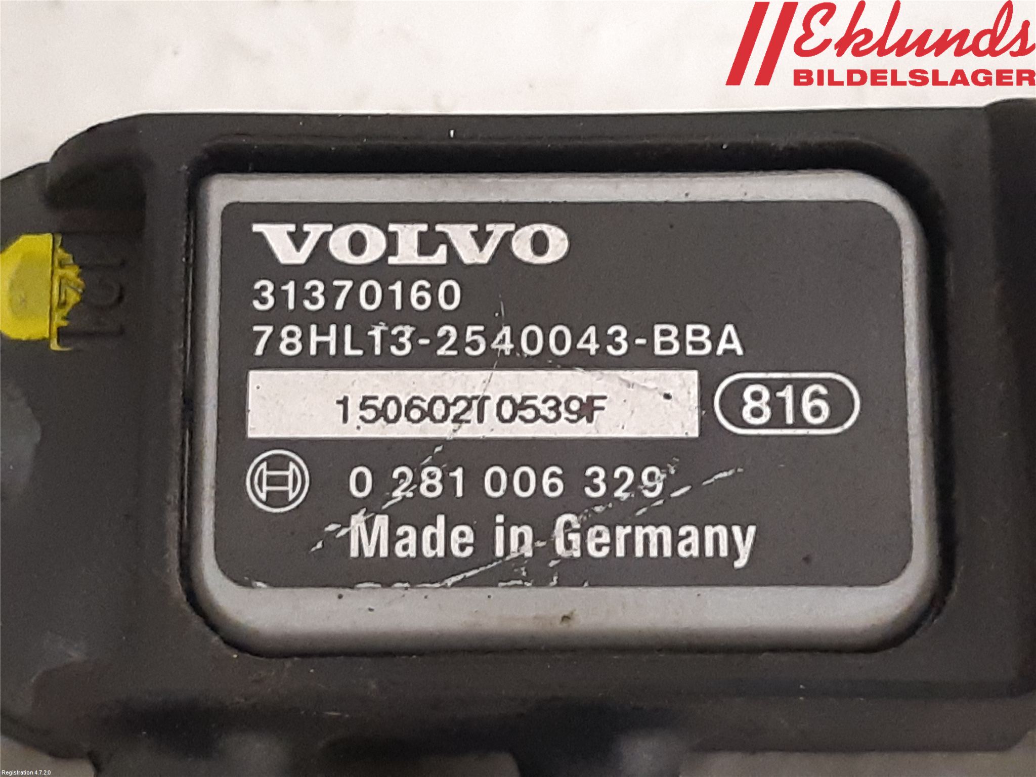 Volvo XC60 14-17 Givare Temp-Tryck Avgas