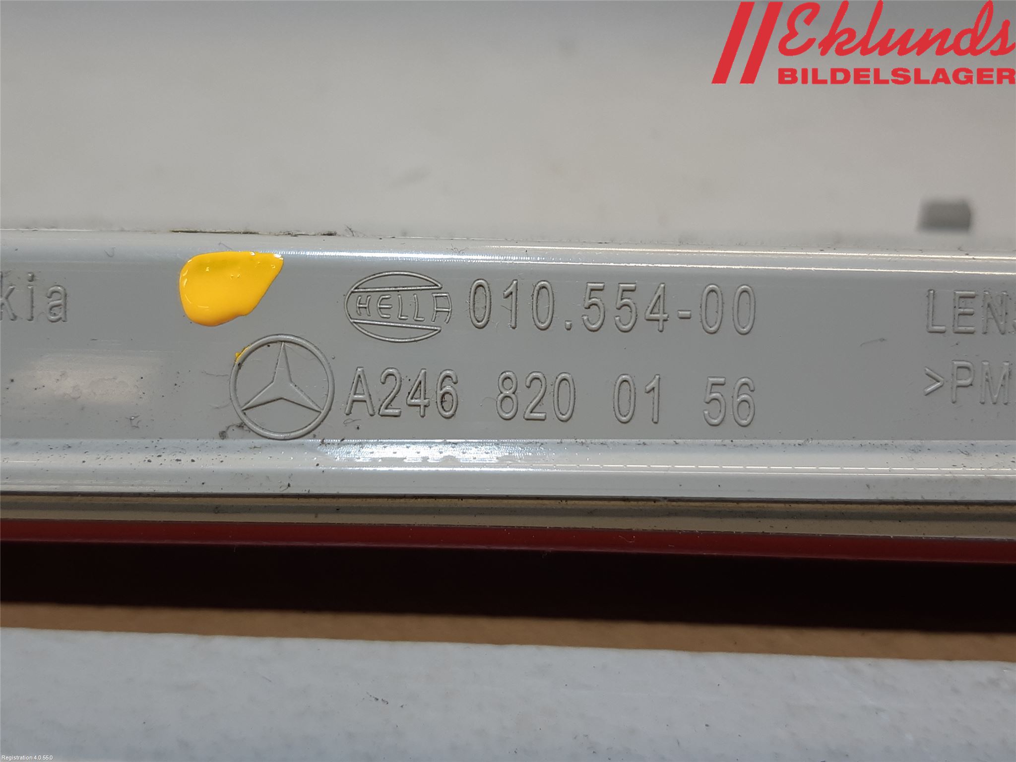 Mercedes-Benz MB B-KLASS (W246/W242) 12-19 Bromsljus Bakruta