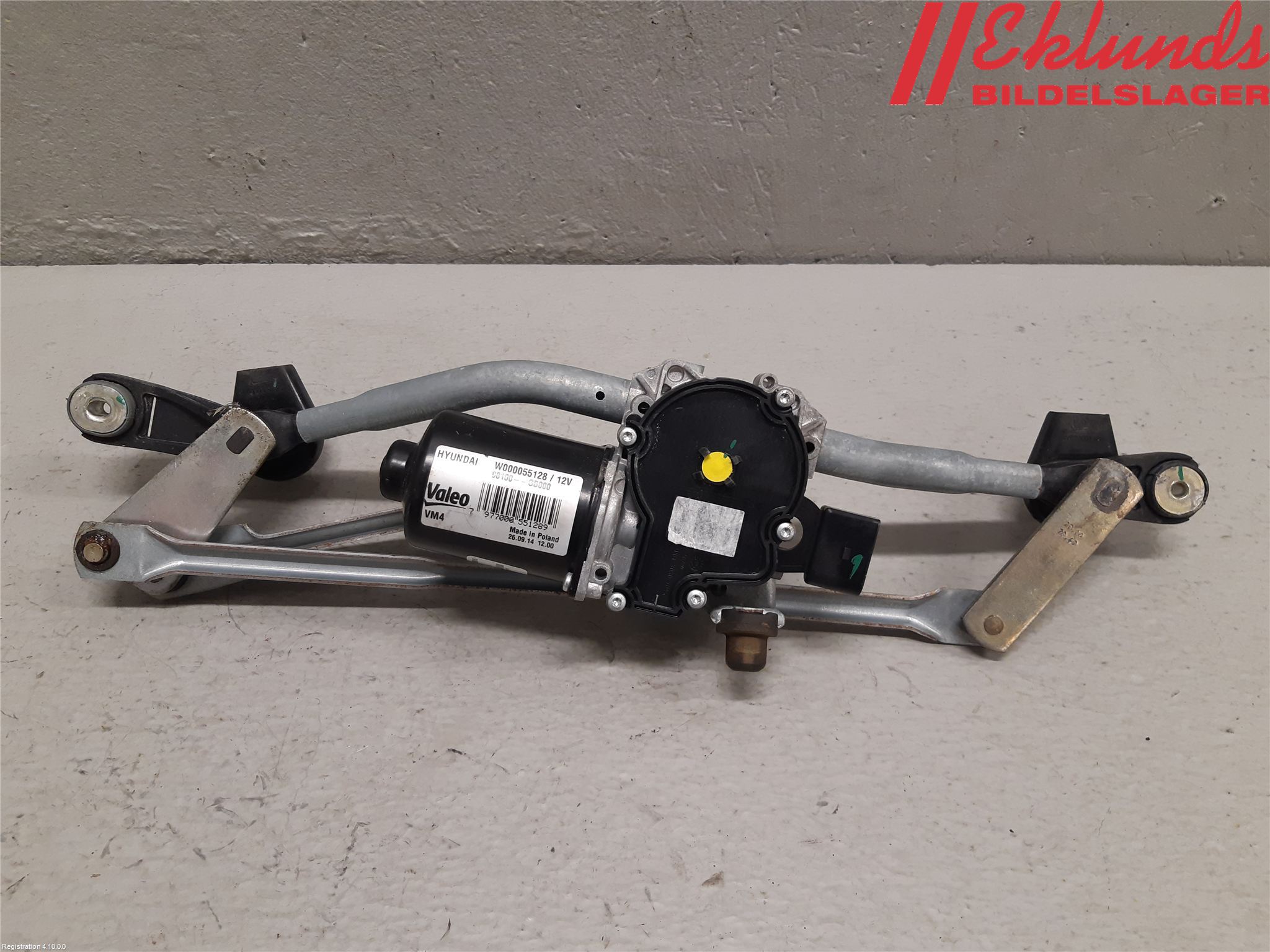 Hyundai i20 GB 15-20 Torkarmotor Vindruta