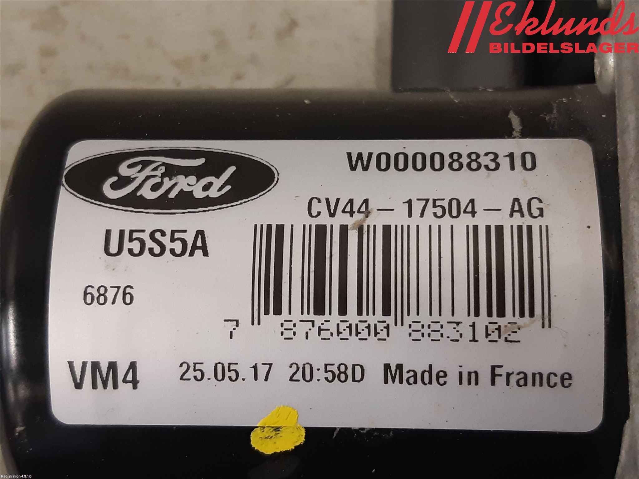 Ford KUGA 17-19 Torkarmotor Vindruta