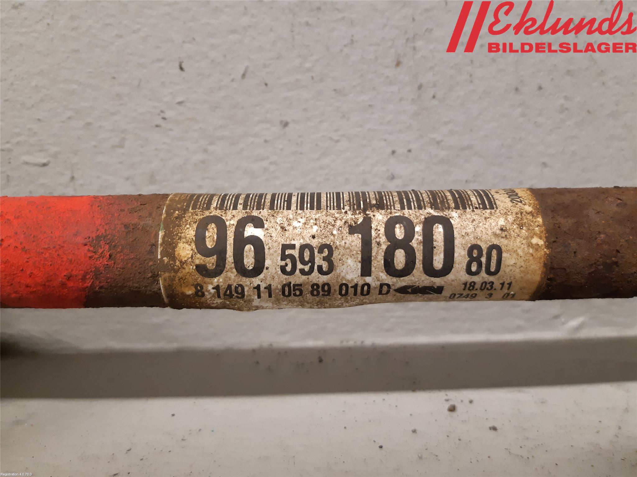 Peugeot 207 Drivaxel Fram Vänster