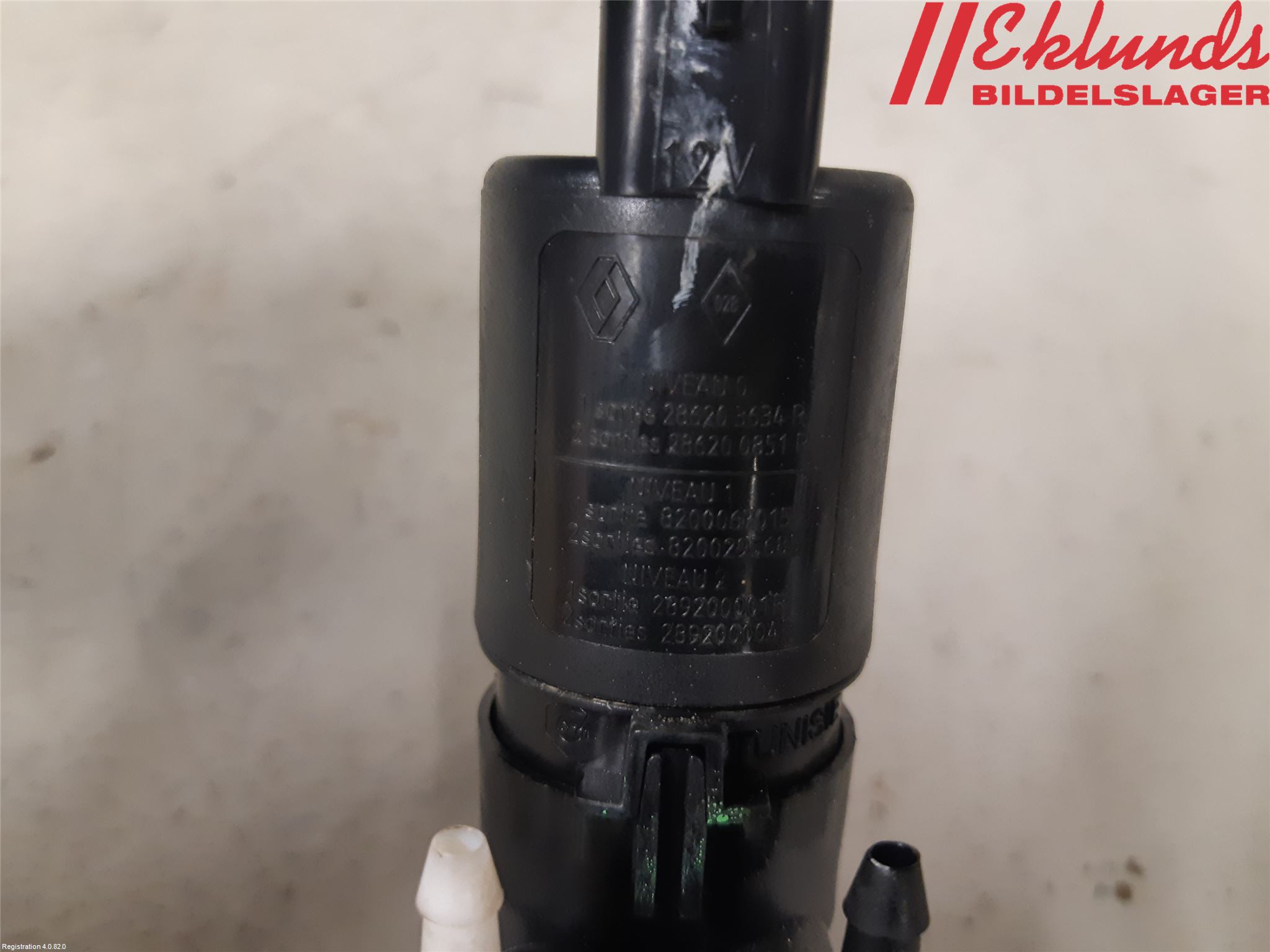 Dacia LOGAN MCV/STEPWAY Spolarpump Vindruta