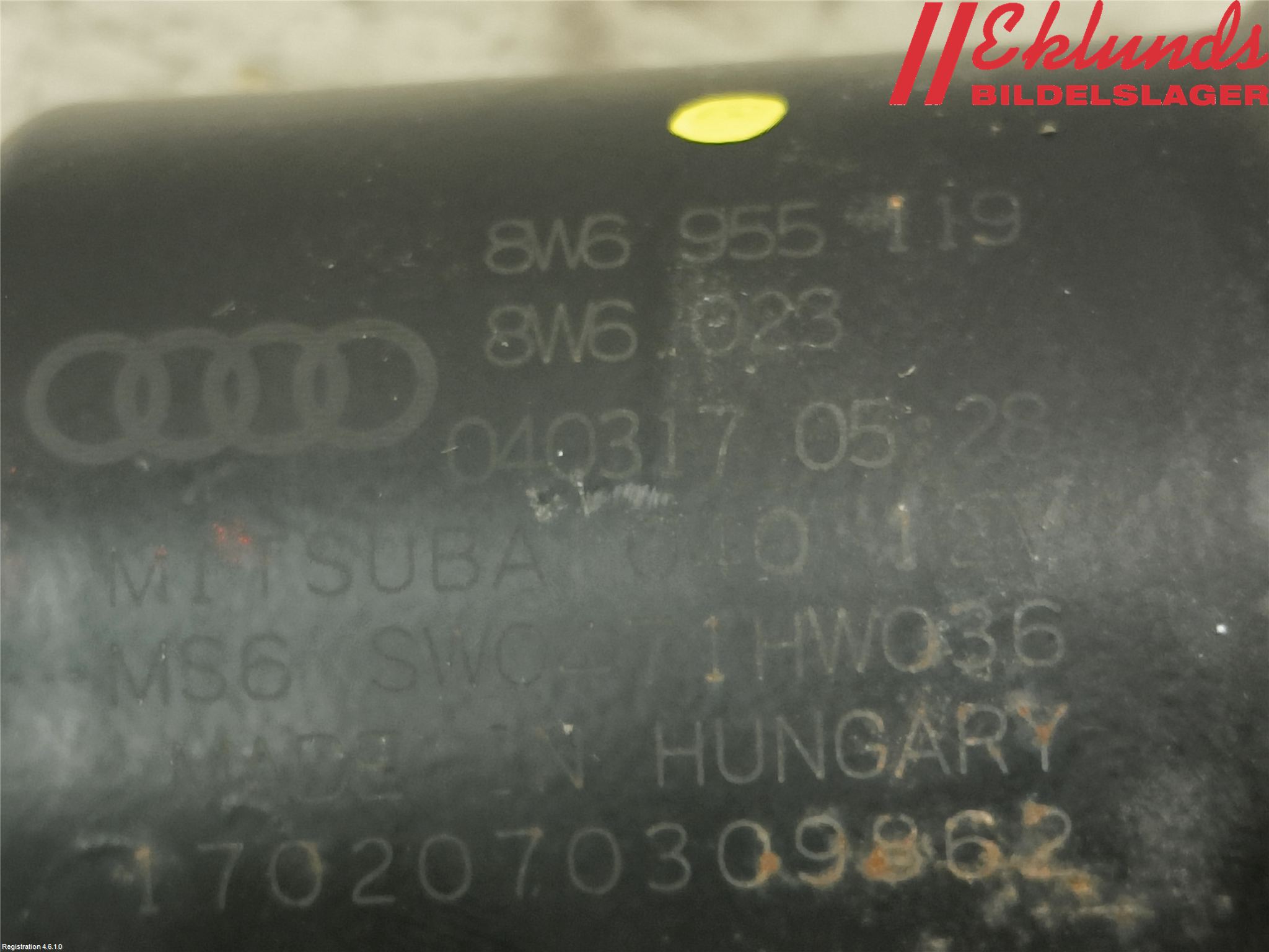 Audi A5 17- Torkarmotor Vindruta