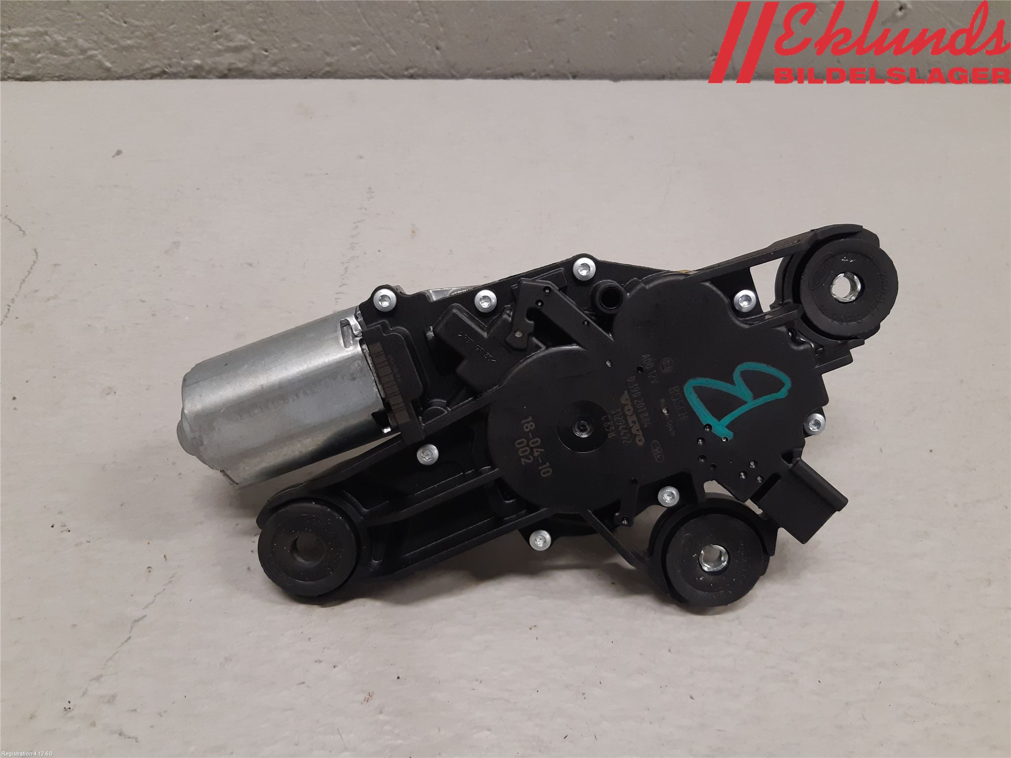 Volvo V60 CROSS COUNTRY 16-18 Torkarmotor Baklucka