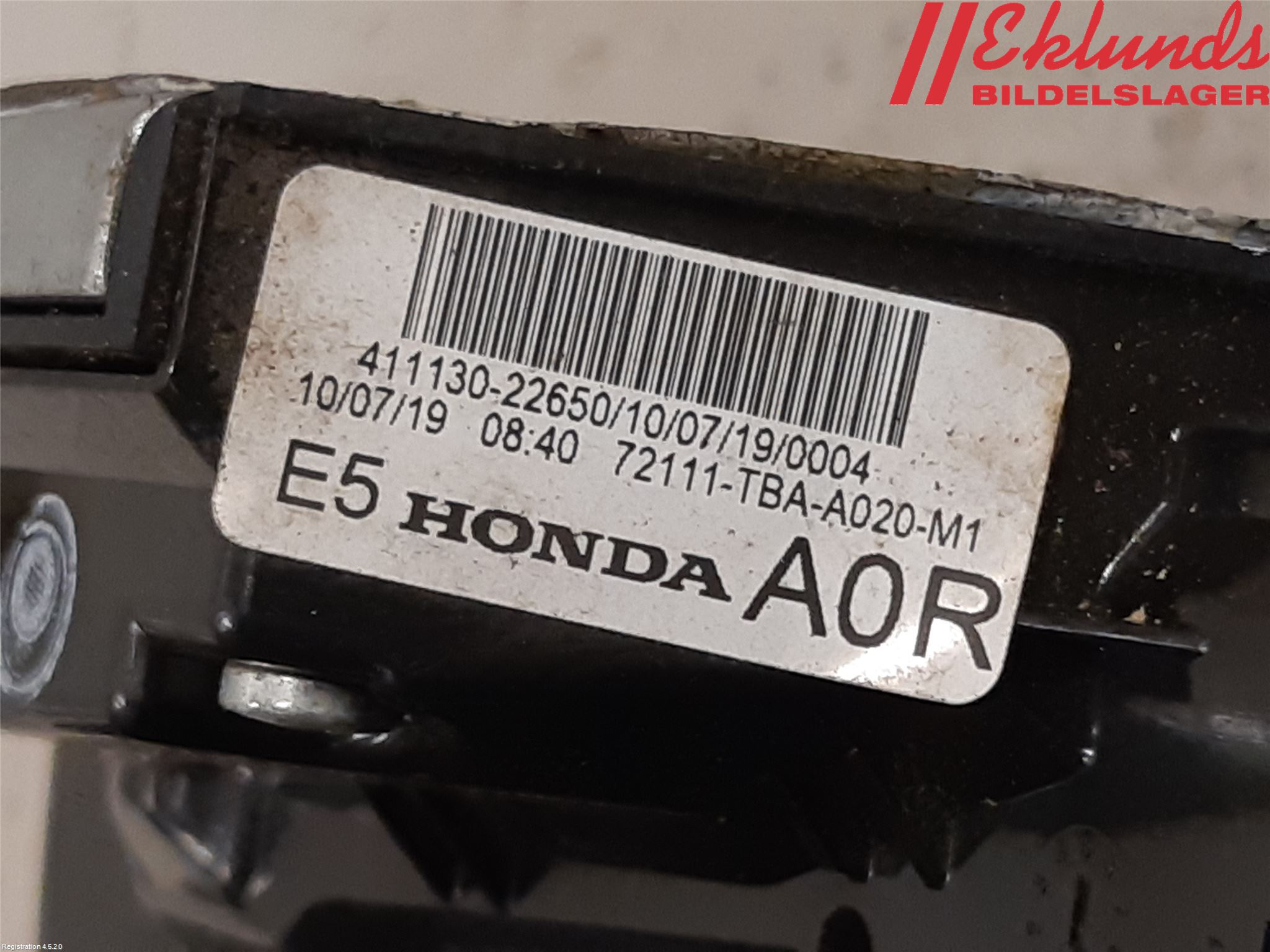 Honda CIVIC 17-22 Låskista-Dörrlås