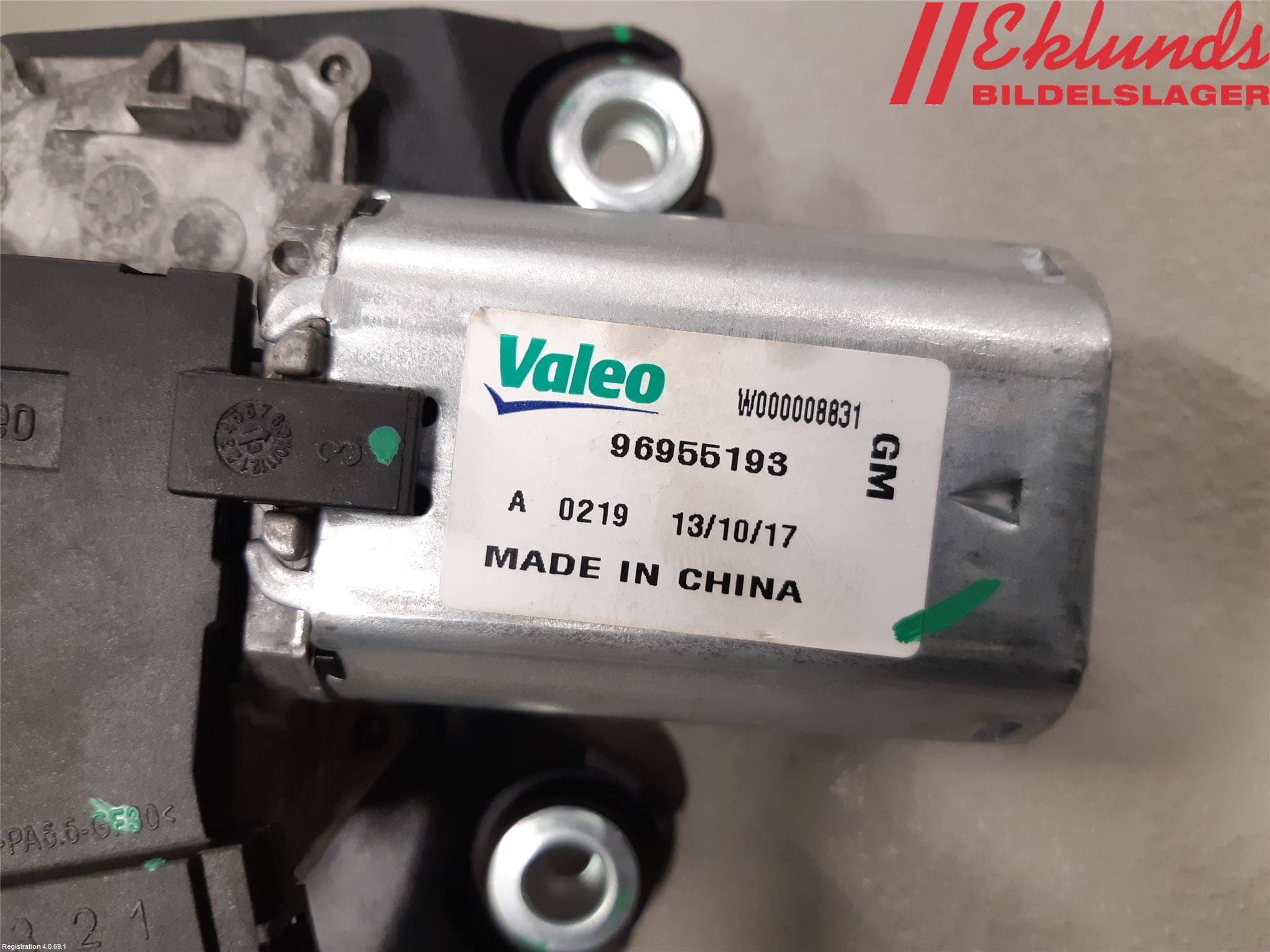 Opel MOKKA 13-20 Torkarmotor Baklucka