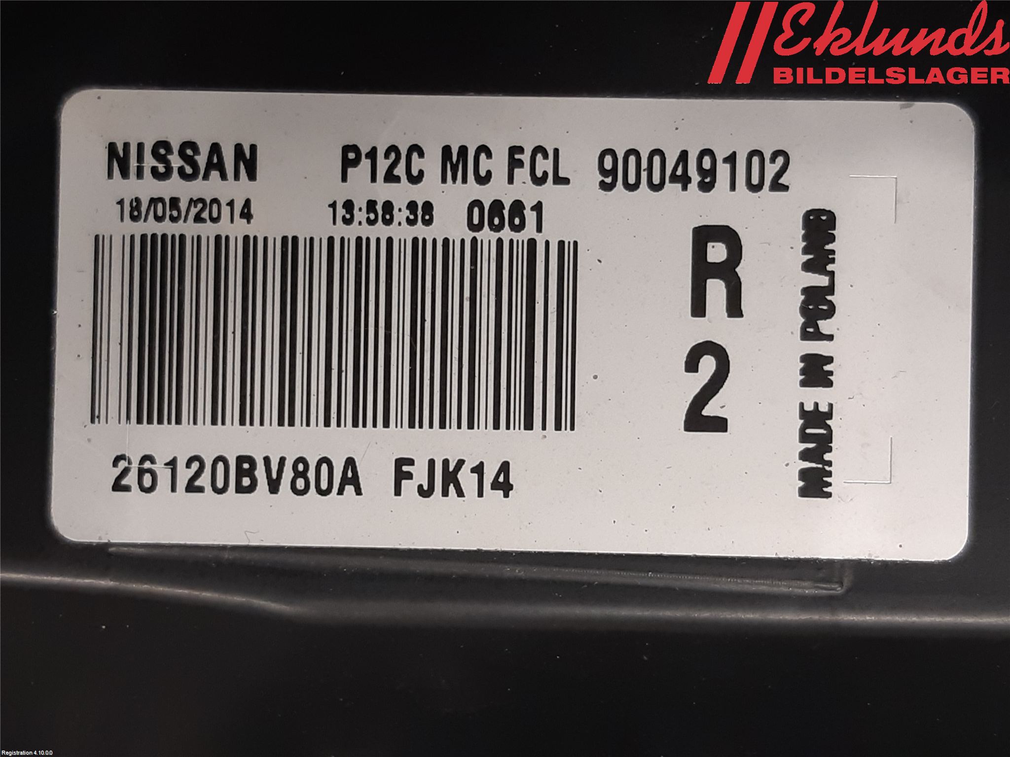 Nissan JUKE 14-19 Positionsljus Fram Hö