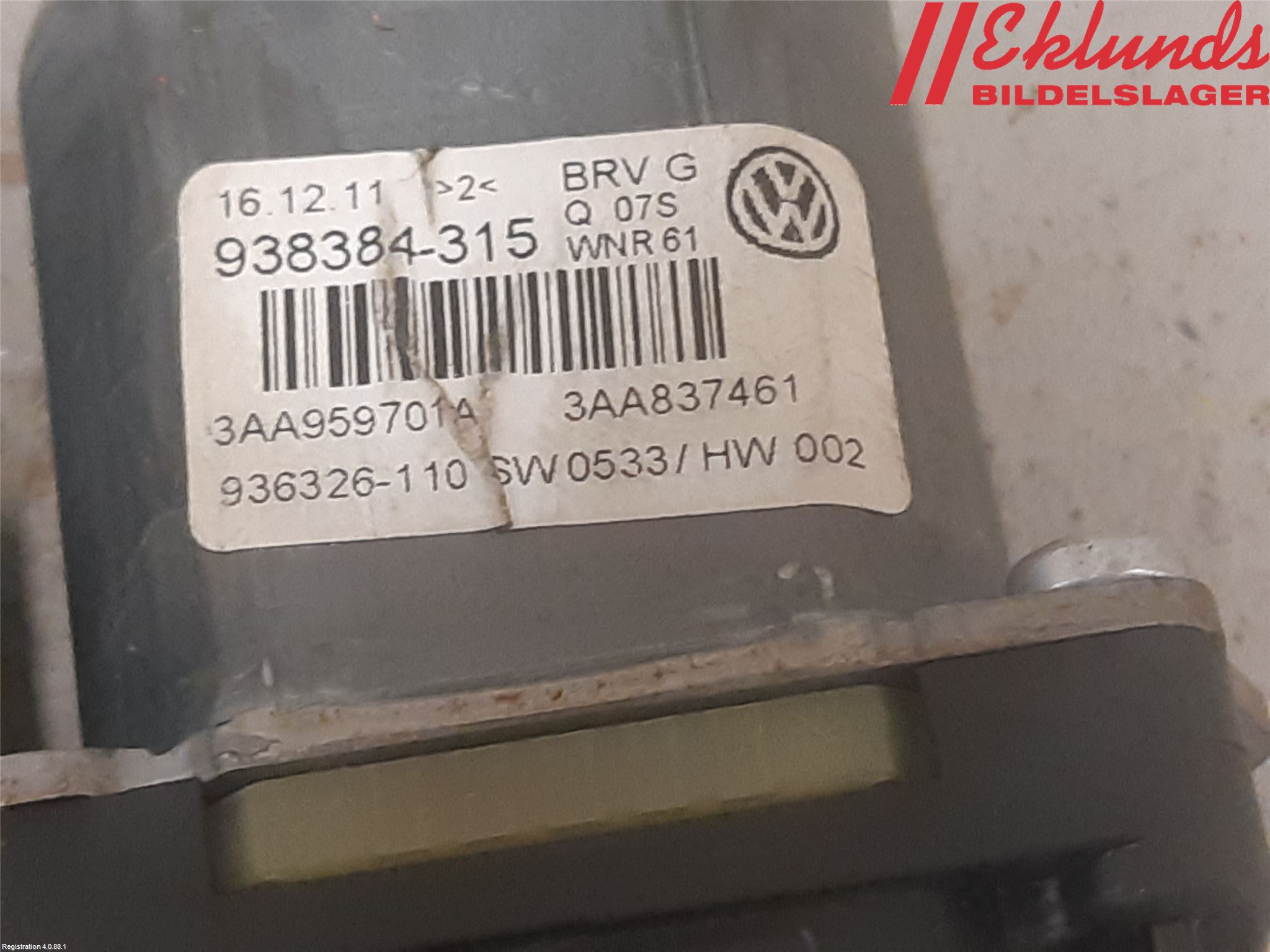 Volkswagen VW PASSAT 11-14 Fönsterhissmotor
