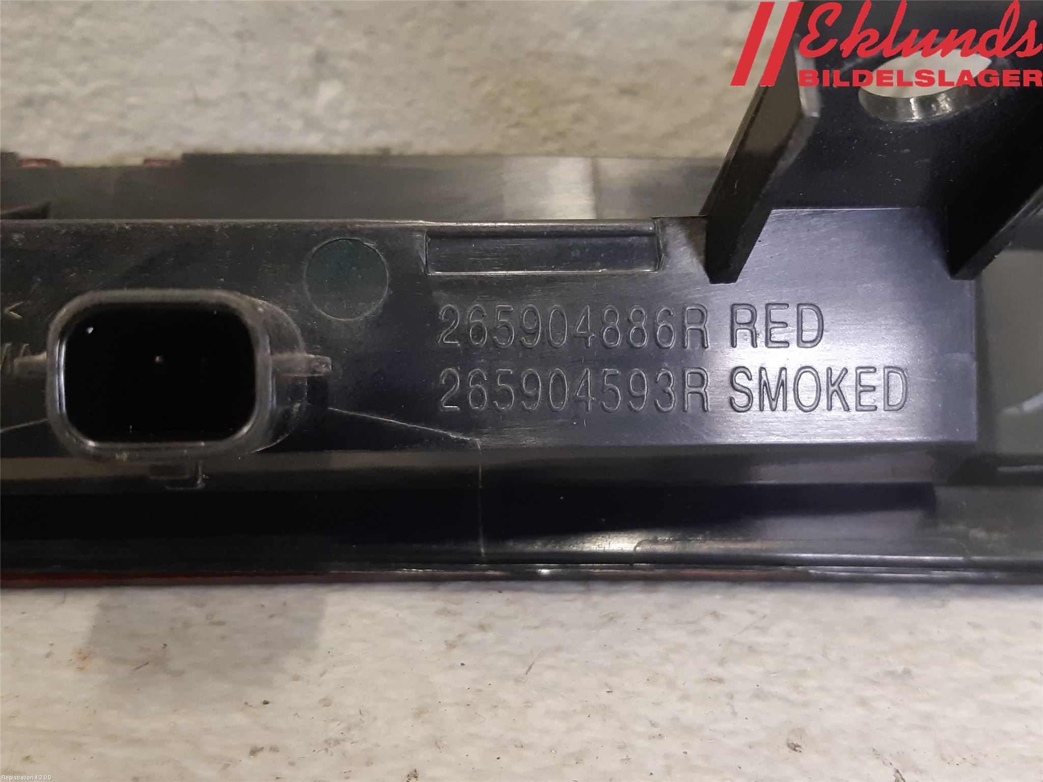 Renault CLIO IV 12-16 Bromsljus Bakruta