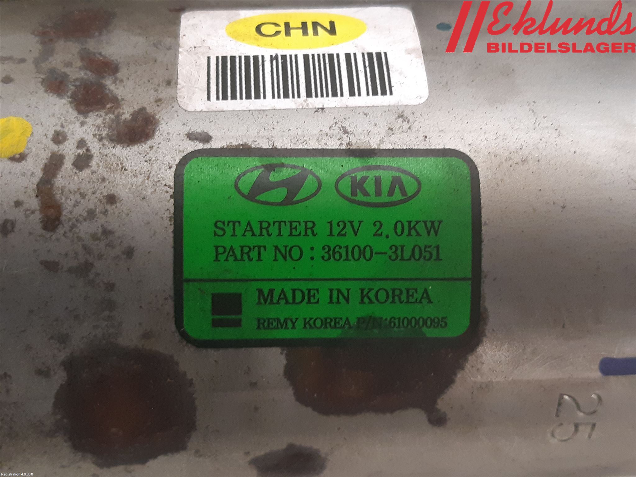 Kia STINGER 18- Startmotor