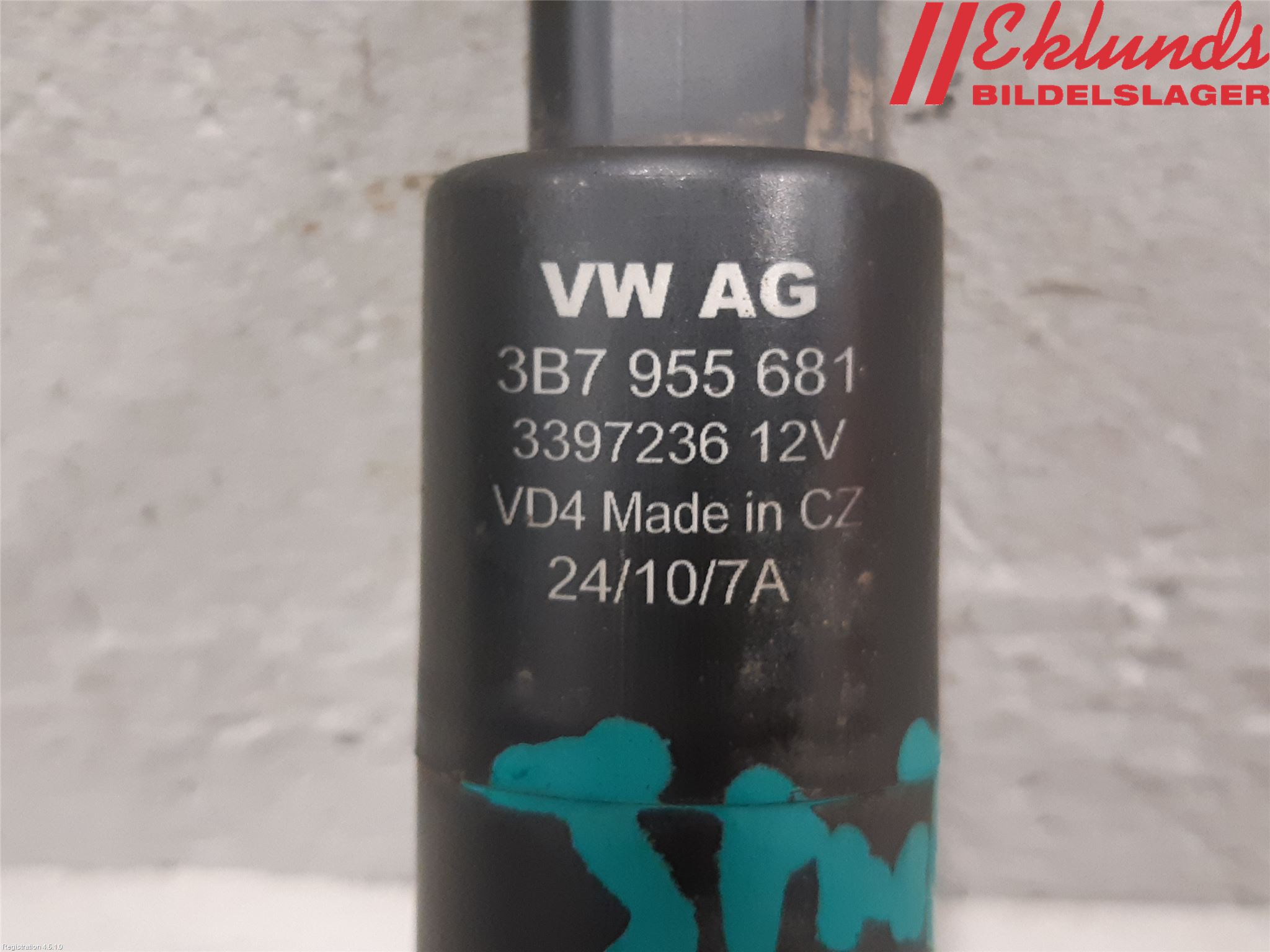 Volkswagen VW GOLF VI 09-13 Spolarpump Högtryck