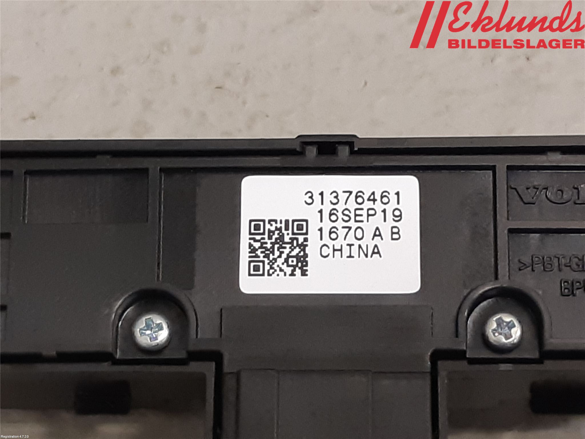 Volvo XC90/RECHARGE 16- Strömställare Stolminne