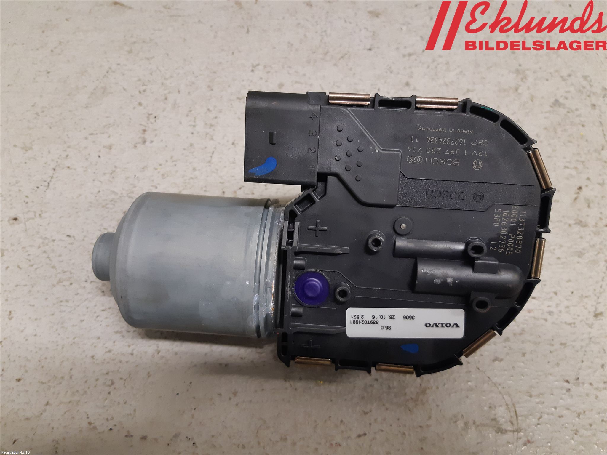 Volvo XC90/RECHARGE 16- Torkarmotor Vindruta