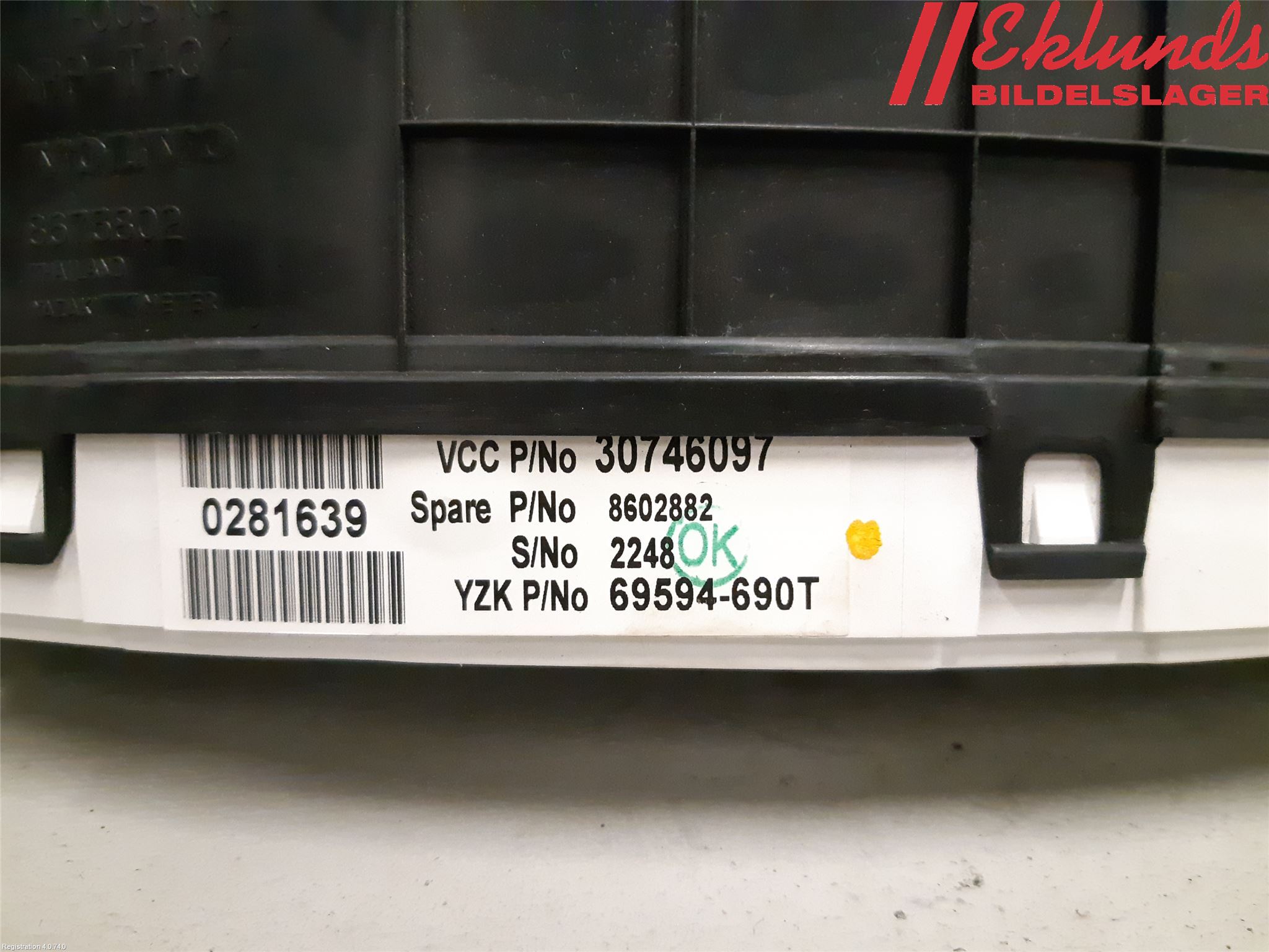 Volvo S60 05-10 Instrument Komb