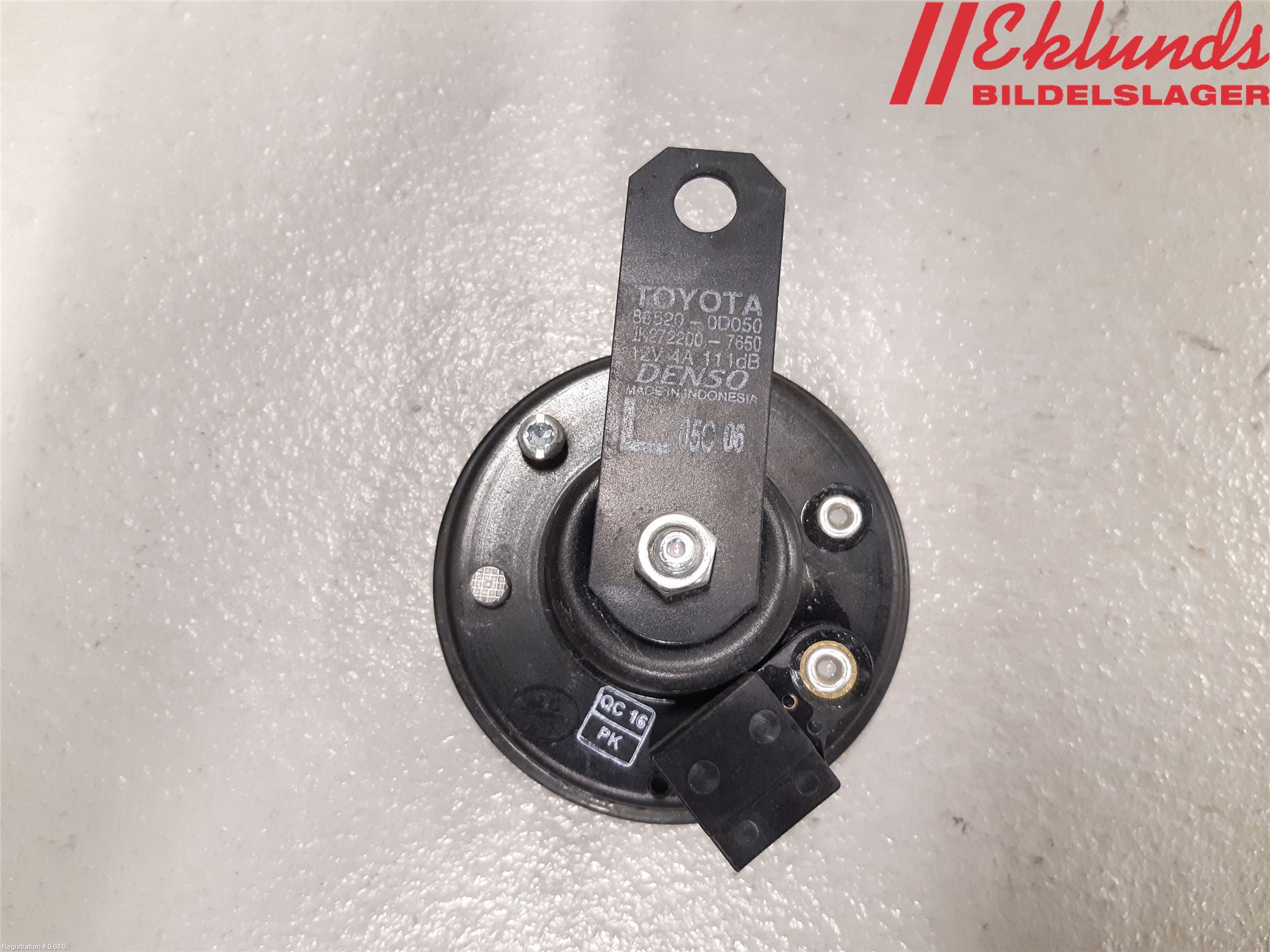 Toyota YARIS XP130 15-20 Signalhorn