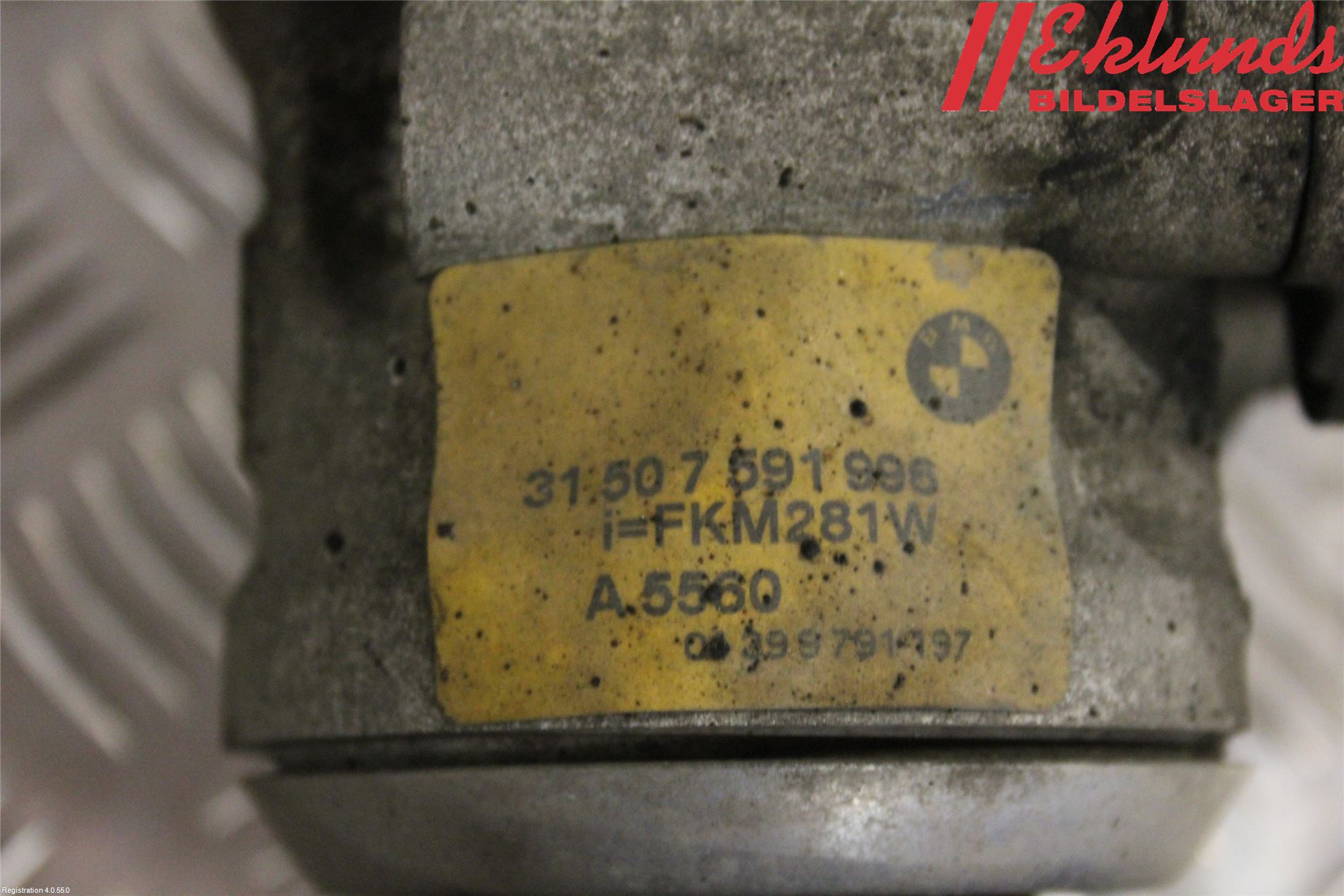 BMW 5 F10/F11/F18 09-17 Framvagn Diffrential