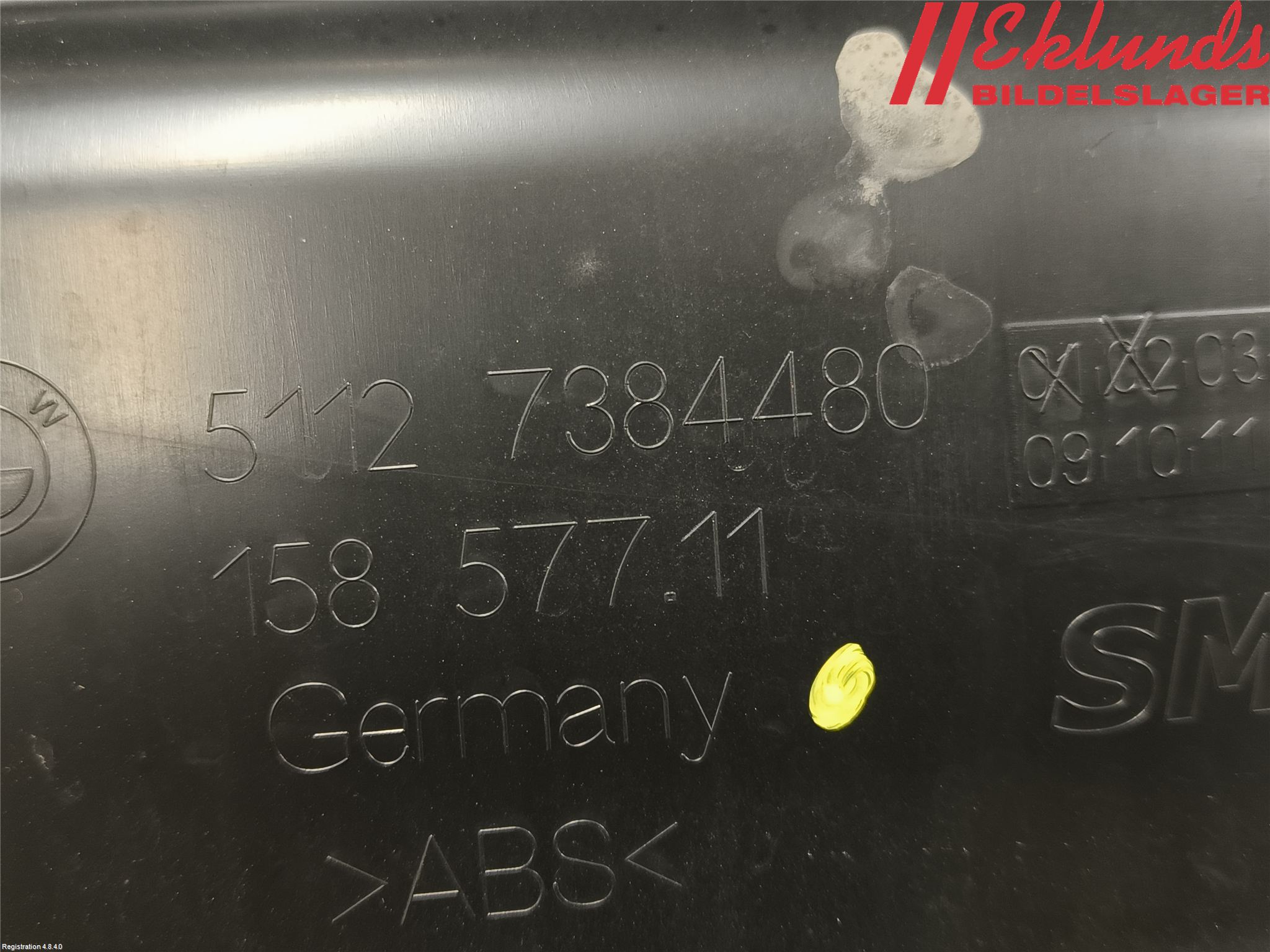 BMW 3 F30/F31/F80 12-19 Stötfångarfäste Bak Hö