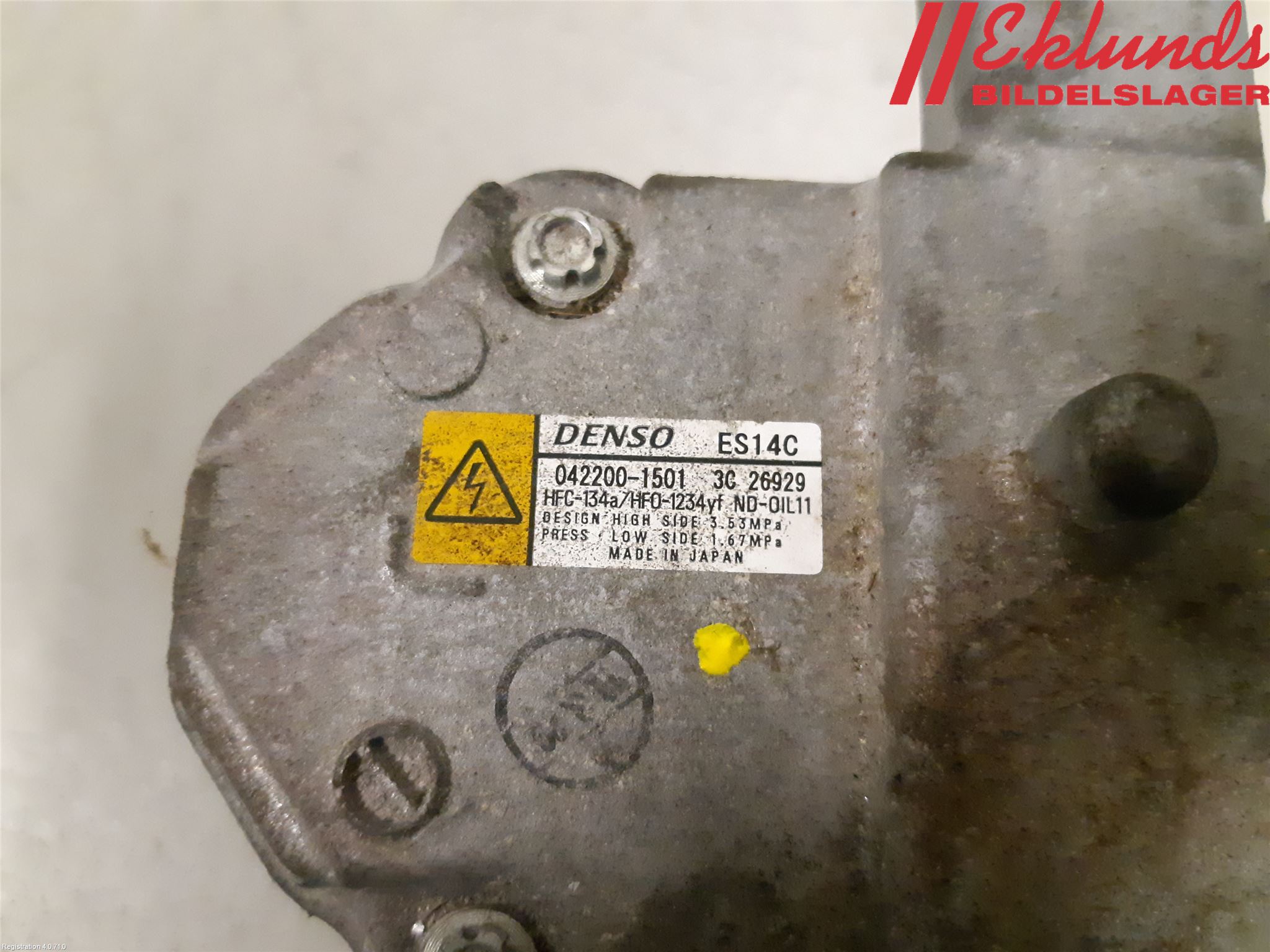 Toyota YARIS XP130 15-20 Ac Kompressor