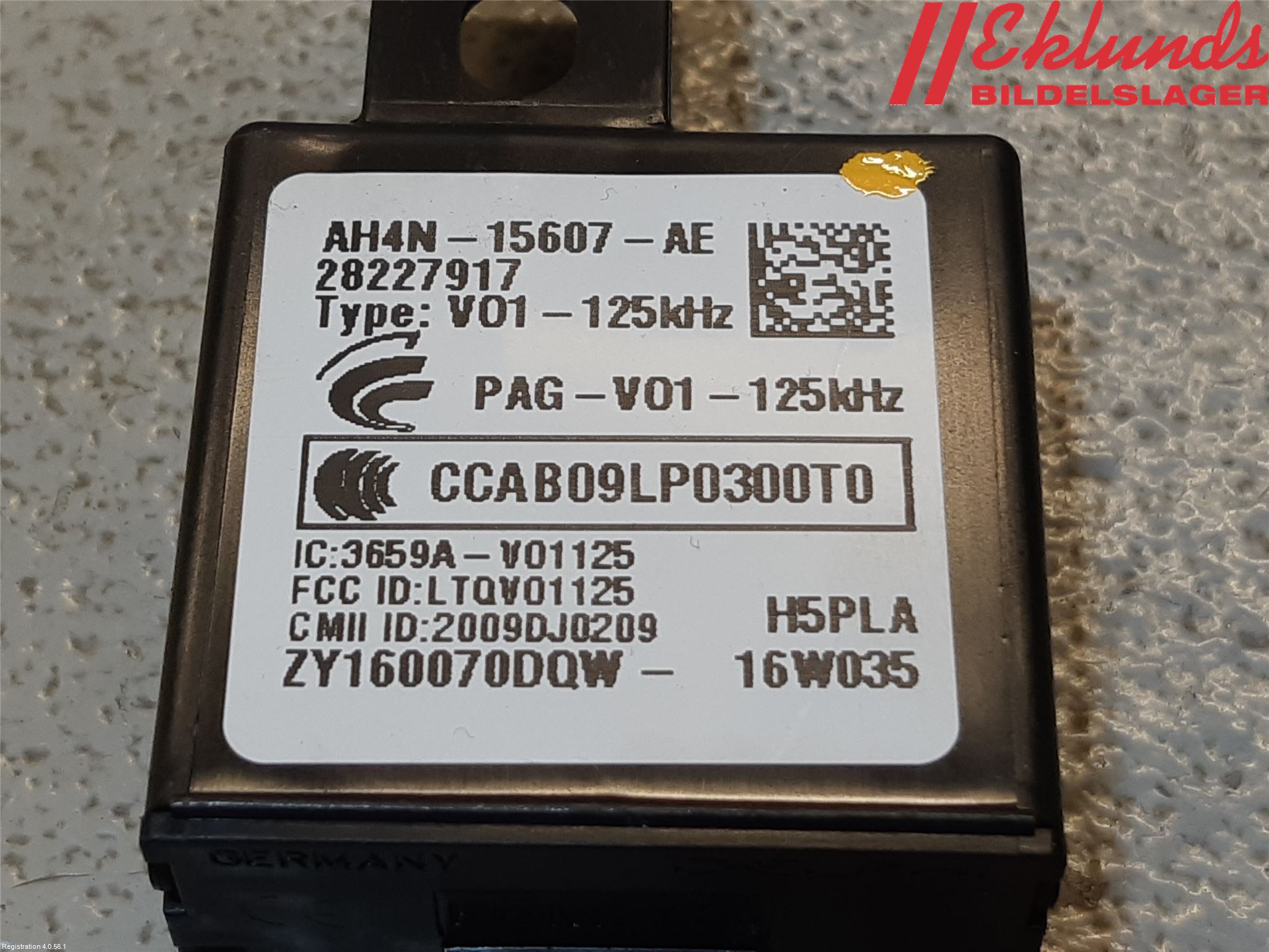 Volvo V40 12-19 Antenn