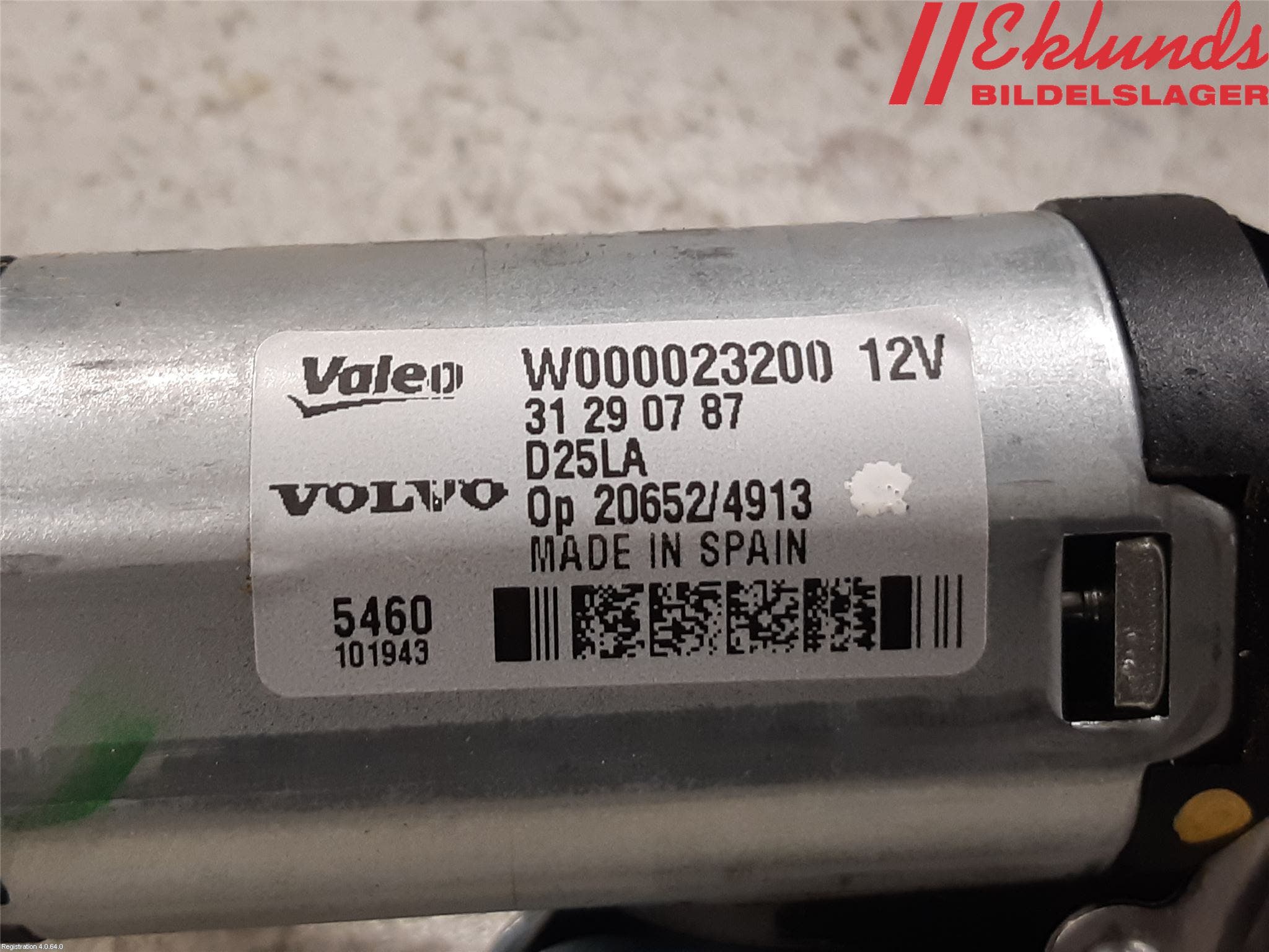 Volvo V70 08-13 Torkarmotor Baklucka