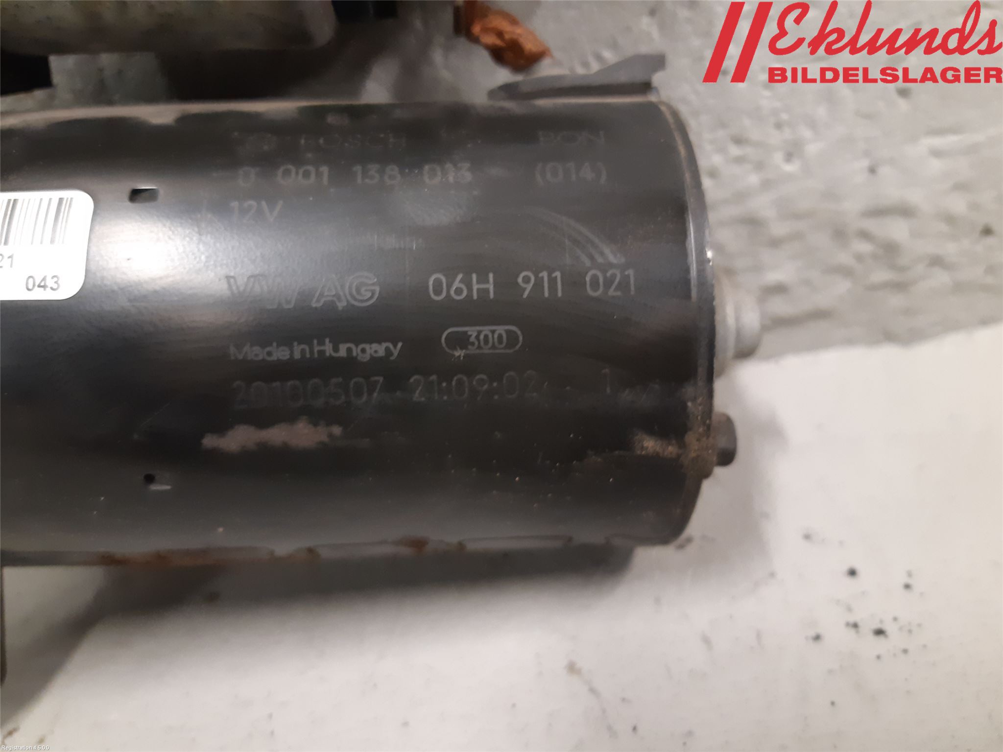 Audi A4/S4 08-11 Startmotor