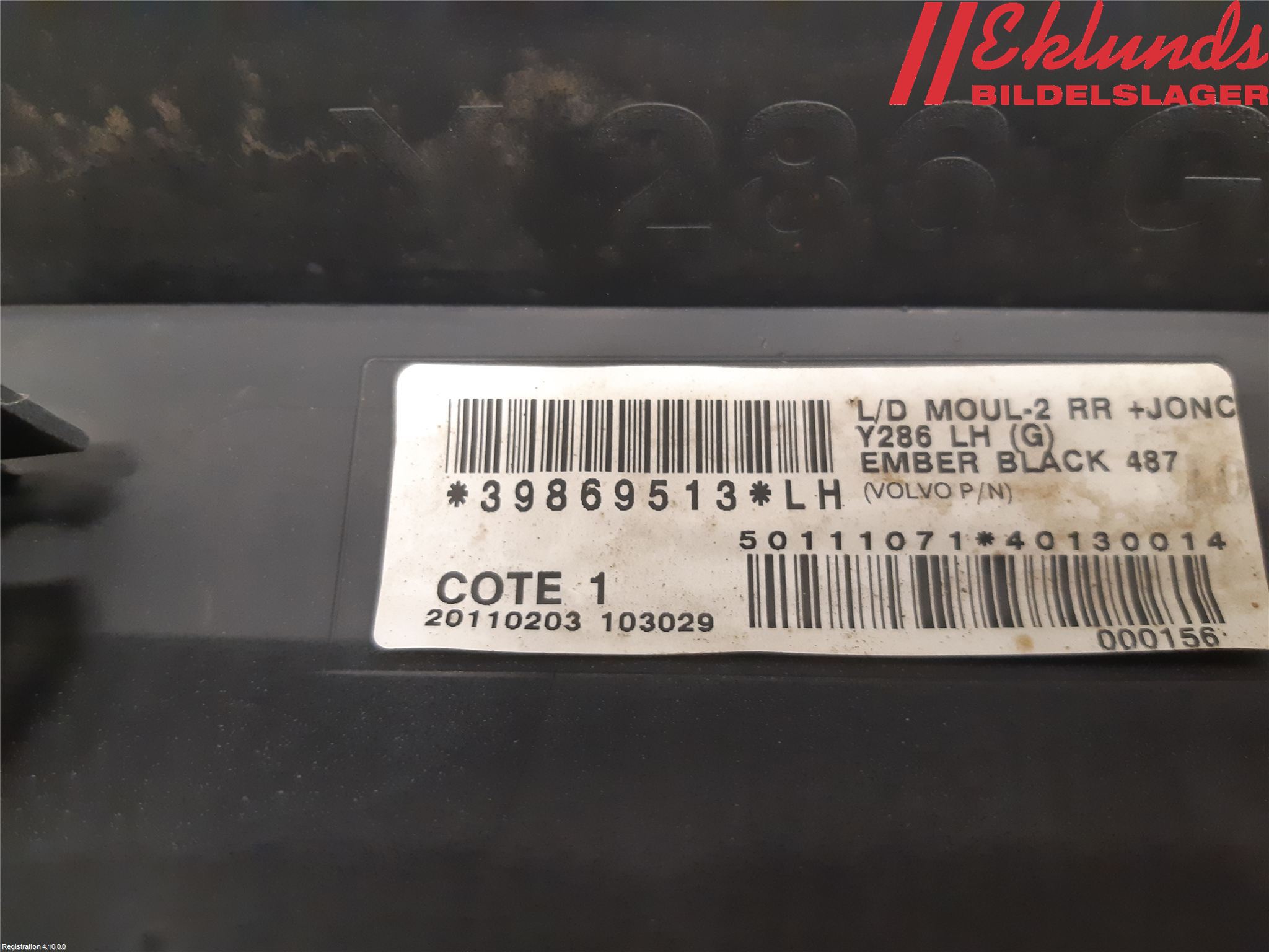 Volvo S80 07-13 Dörr Dekorlist Bak Vä