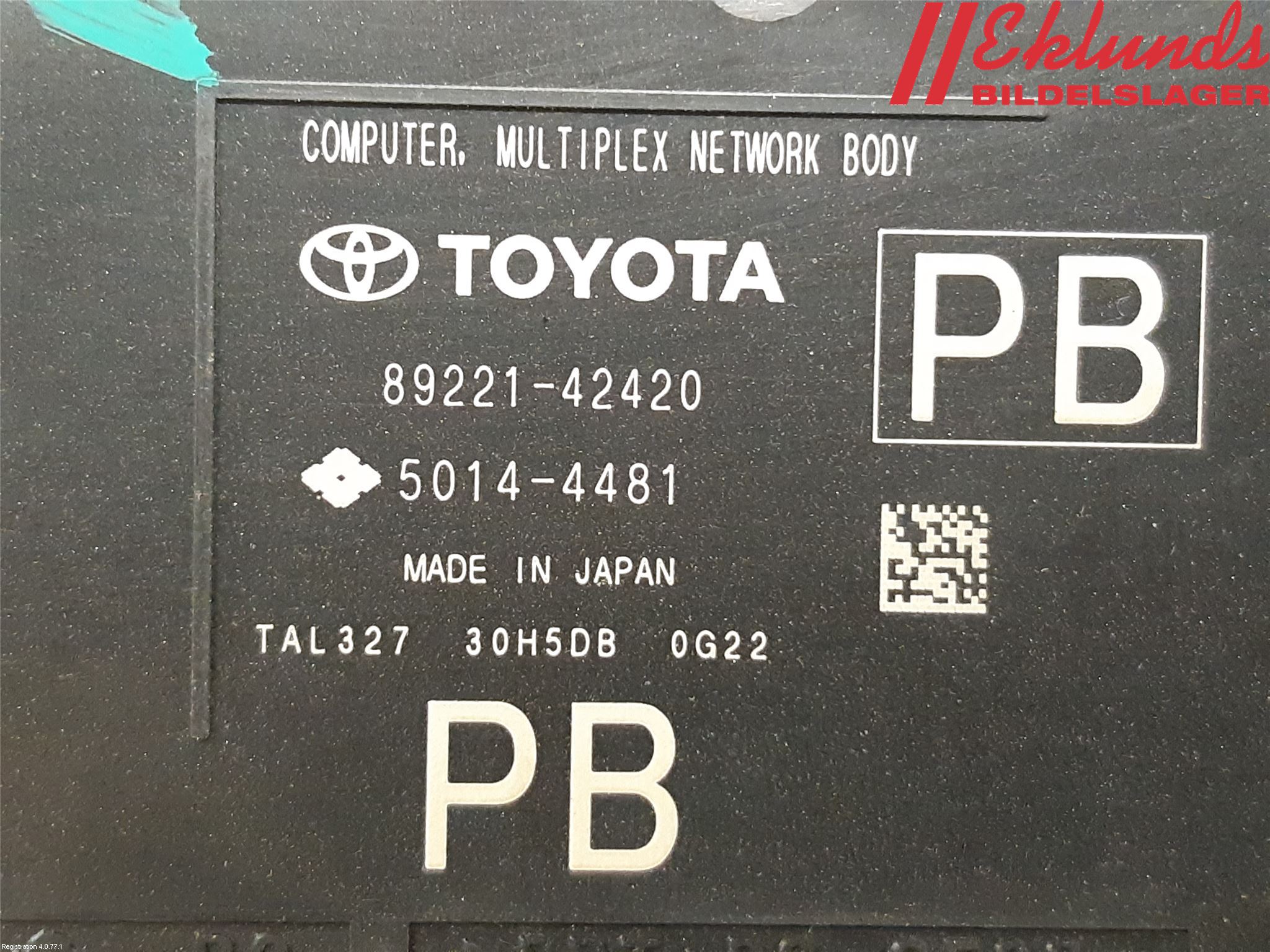 Toyota RAV4 19- Styrenhet Övrigt