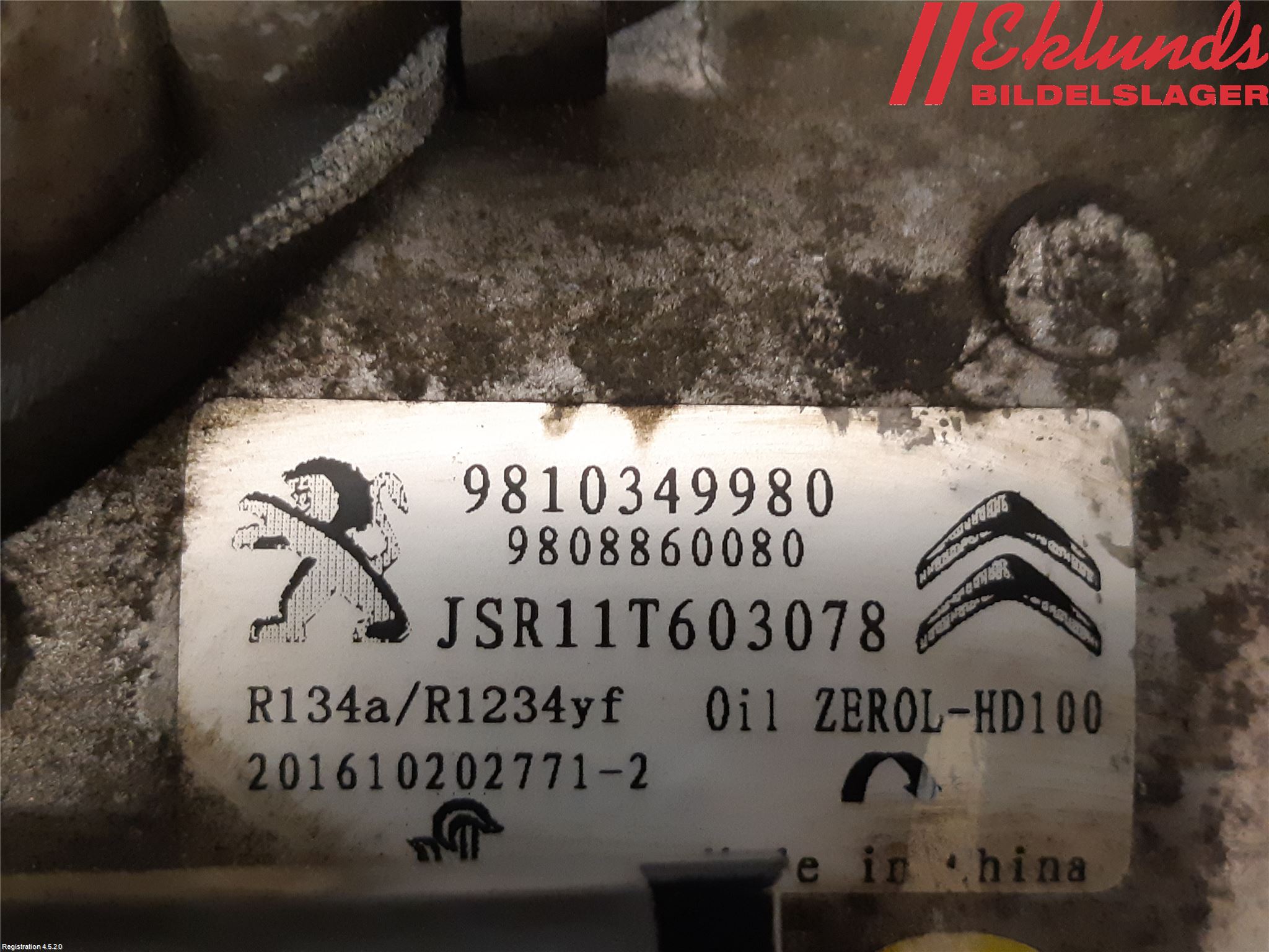 Citroen COTROEN C3 17-24 Ac Kompressor