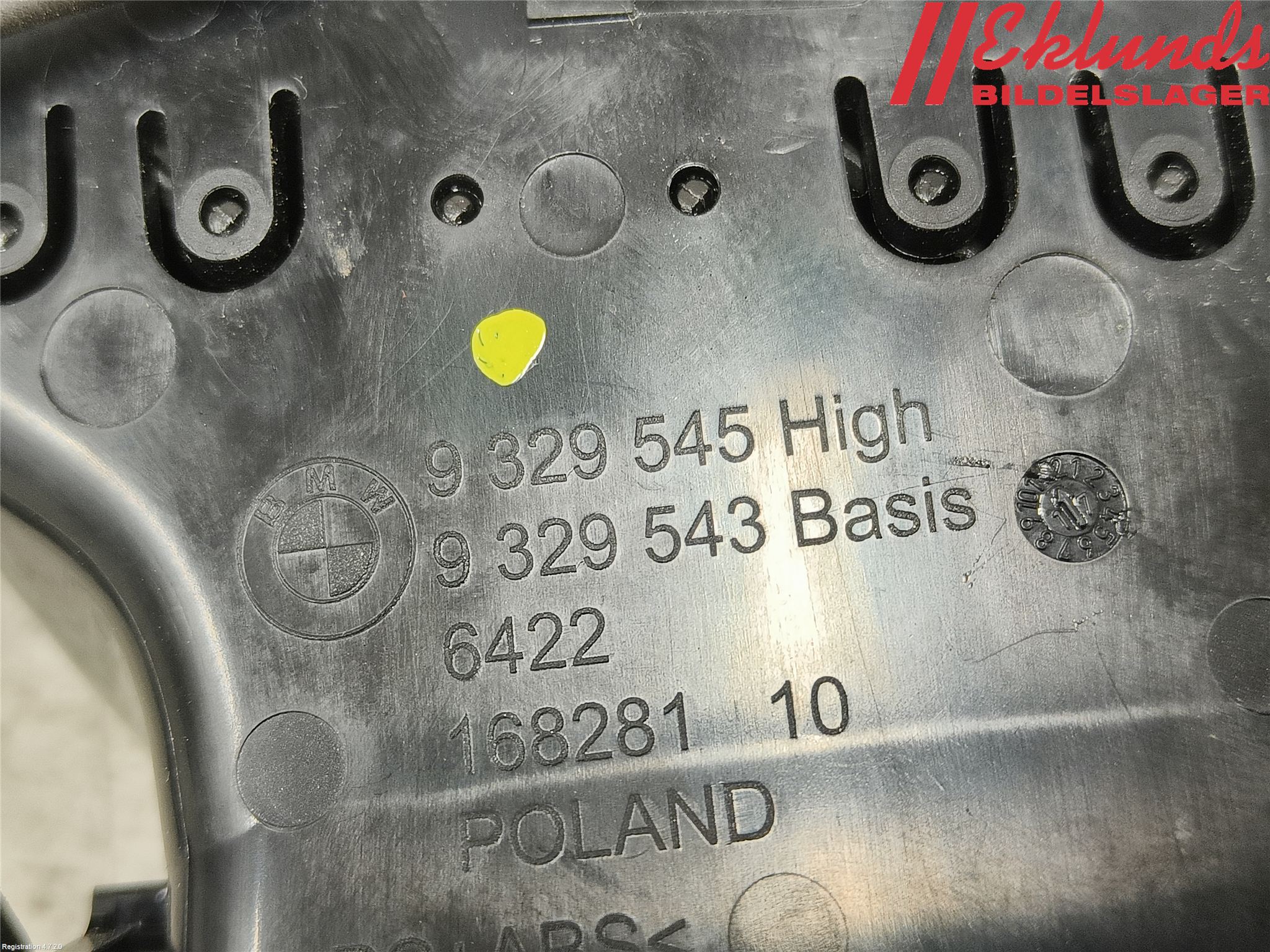 BMW 5 G30/G31/F90 17-23 Defrosterkanal-Munstycke