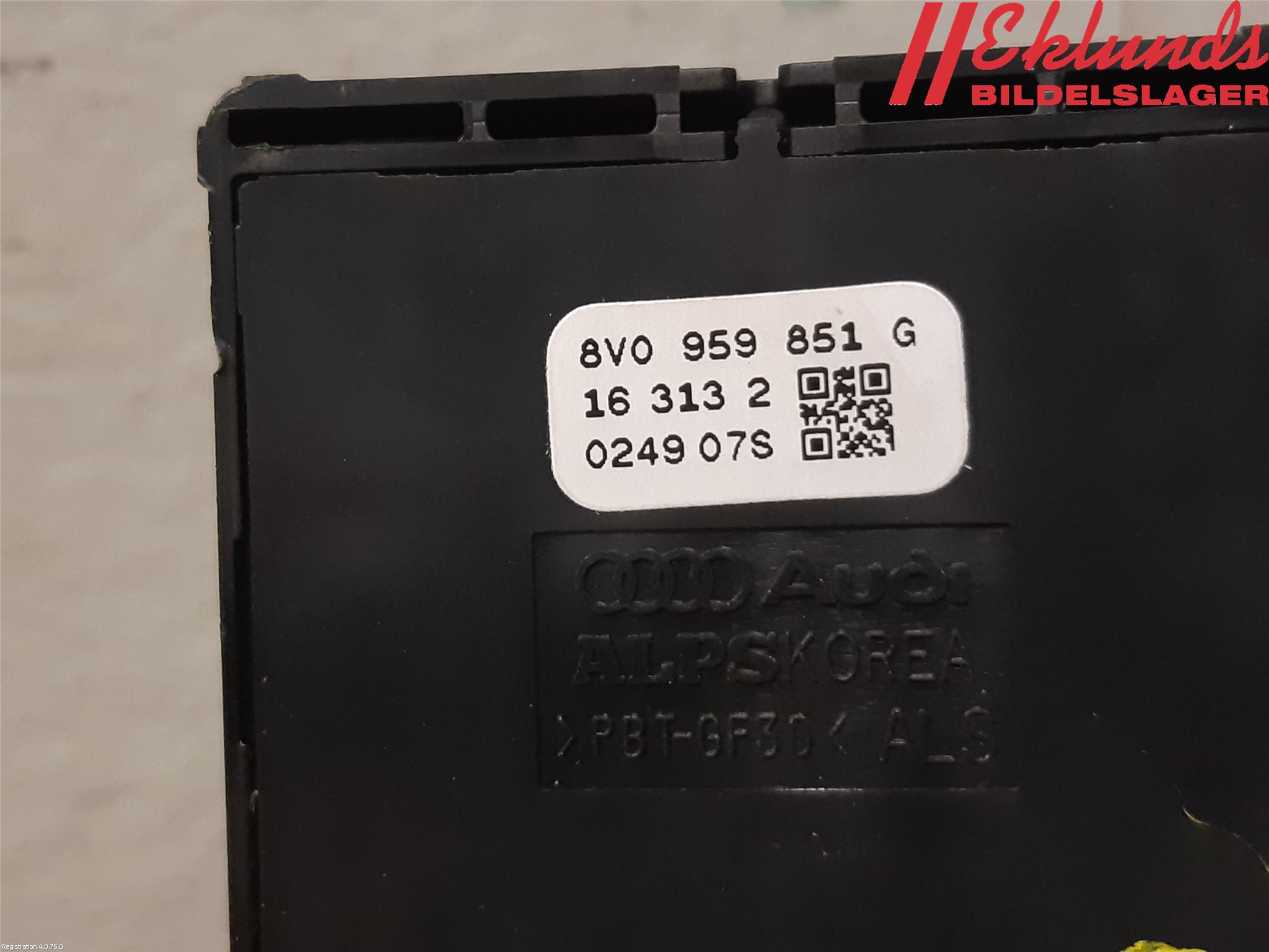 Audi Q2/SQ2 17- Strömställare Elhiss