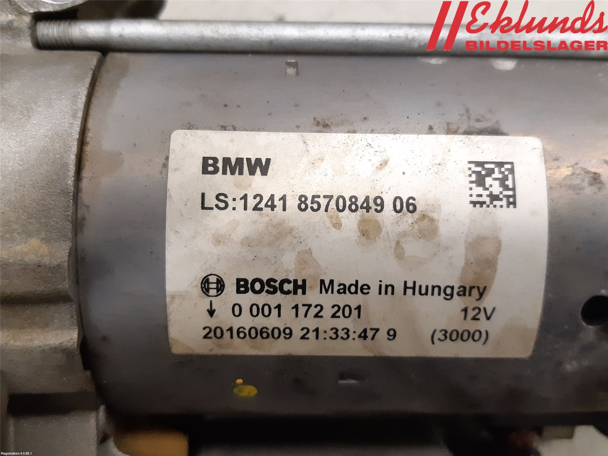 BMW 1 F20/F21 11-19 Startmotor