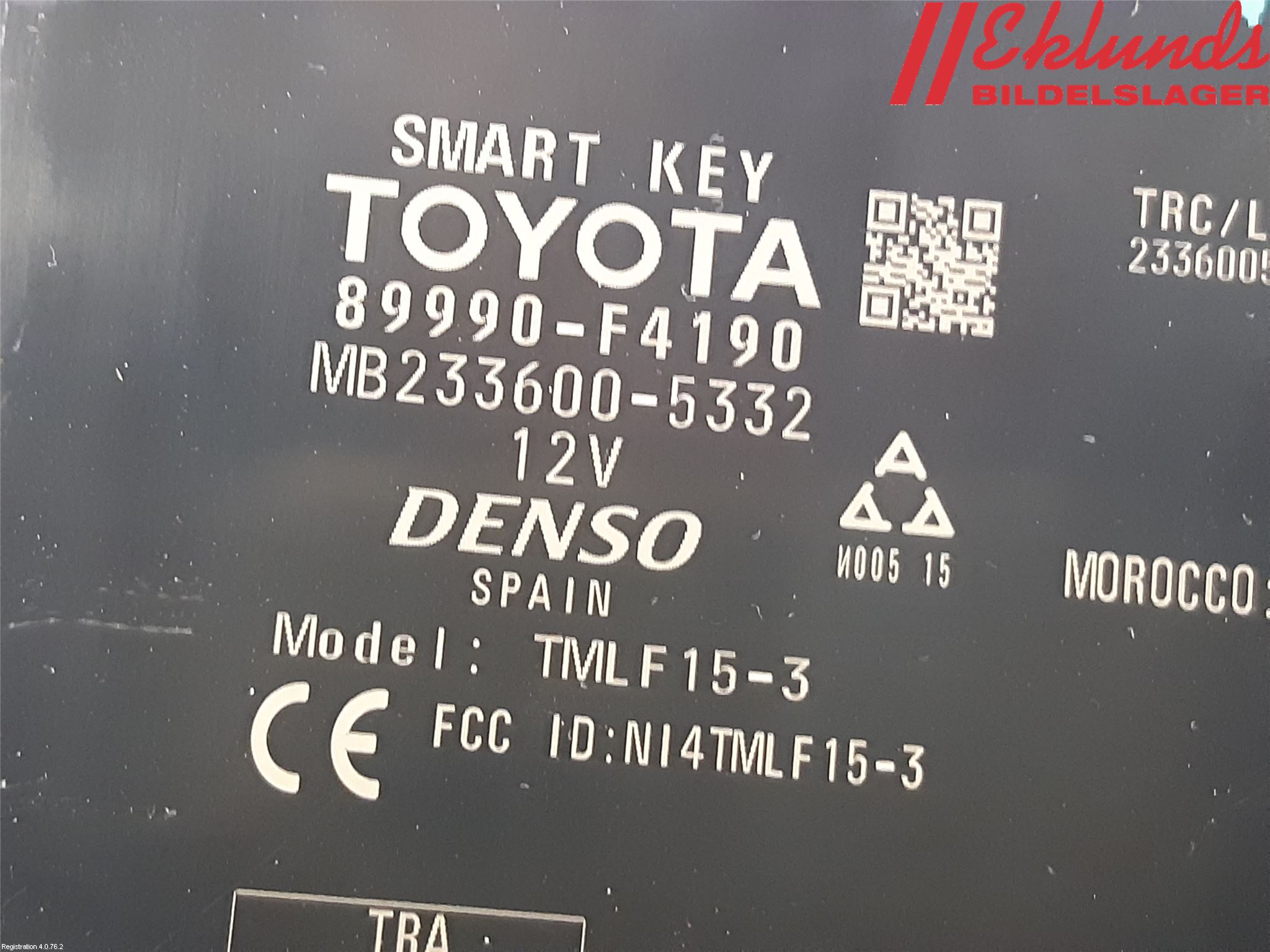 Toyota C-HR 16-23 Styrenhet Övrigt