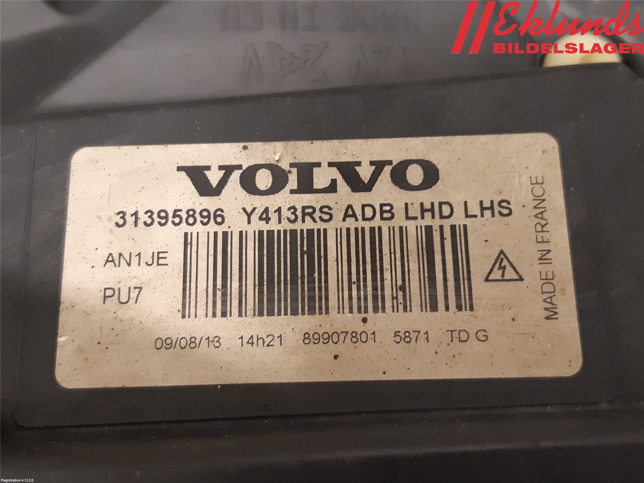 Volvo XC60 14-17 Strålkastare Vänster