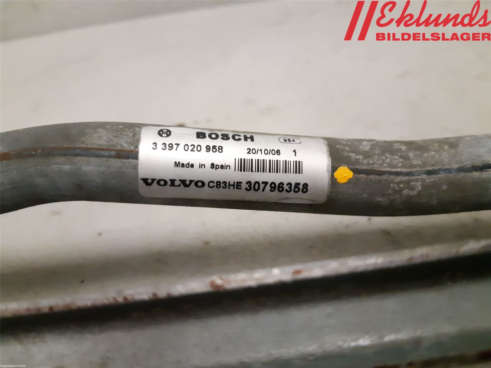 Volvo S80 07-13 Torkarmekanism Vindruta