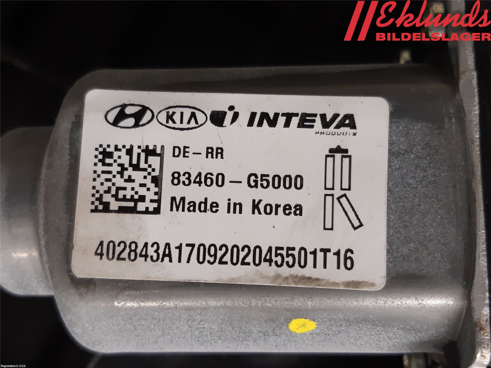 Kia NIRO (DE) 17-22 Fönsterhiss El Kompl