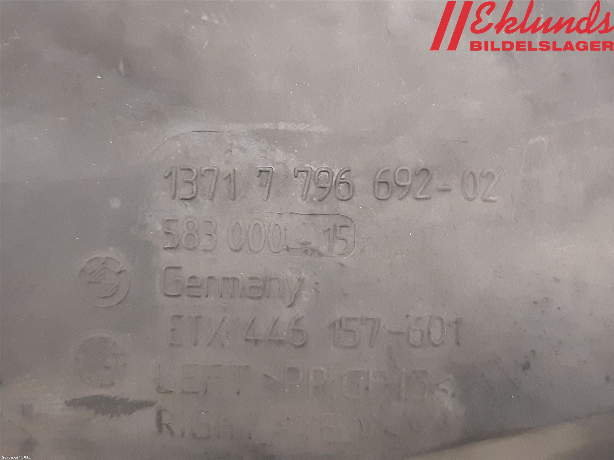 BMW 5 E60/61 Sed/Tou 02-10 Förg-Bälg-Rör Mot Luftr