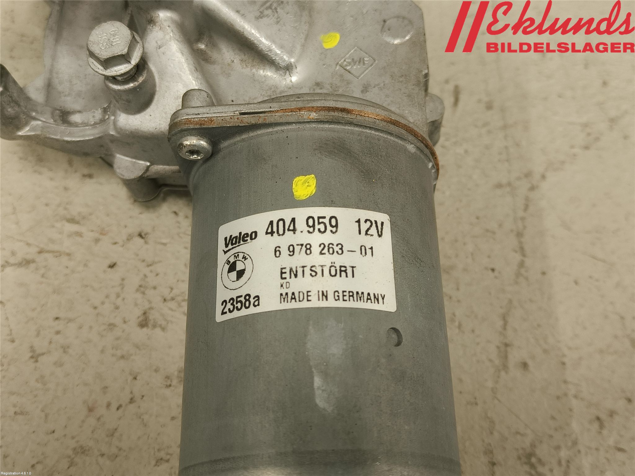 BMW 3 E90/91 SED/TOU 05-12 Torkarmotor Vindruta