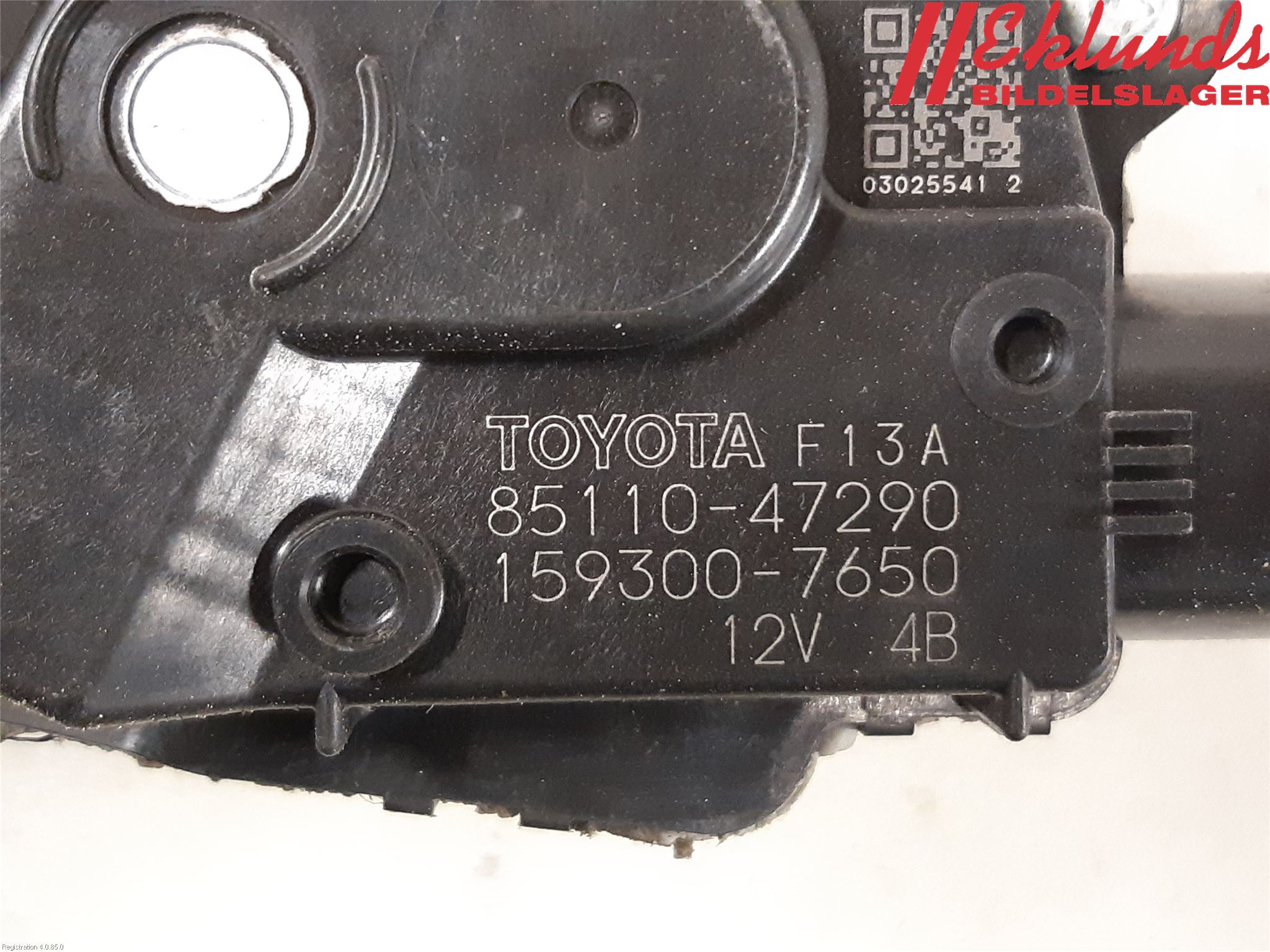 Toyota PRIUS (ZVW50) 16-21 Torkarmotor Vindruta