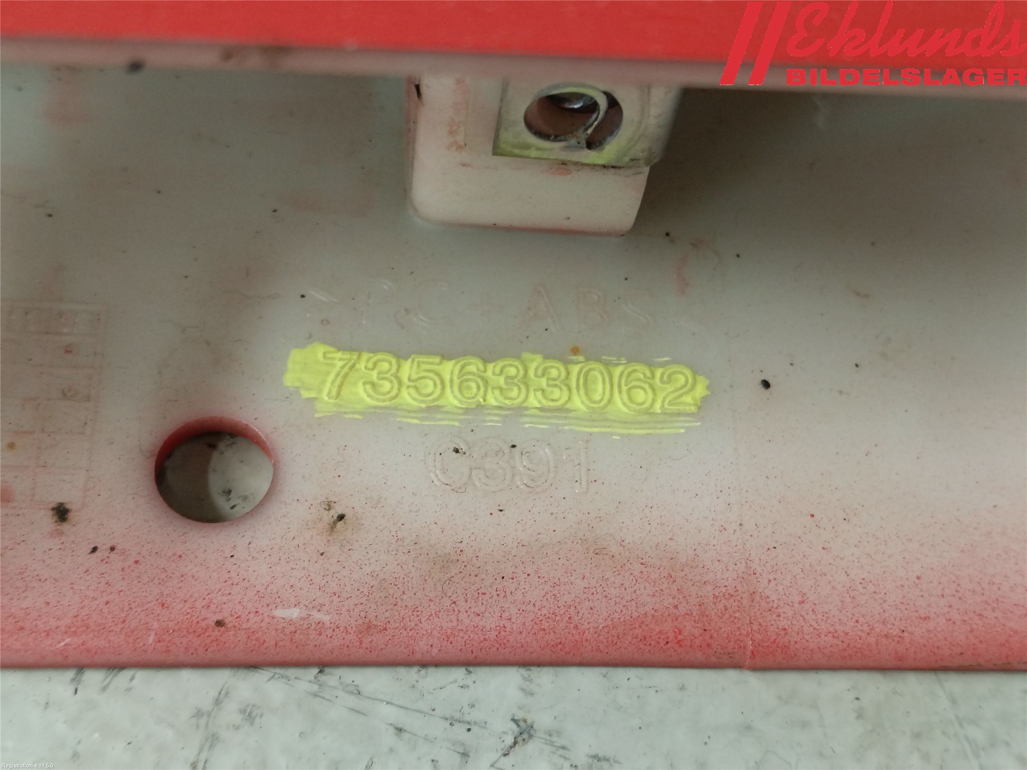 Fiat 500 07- Stötfångarlist Fram