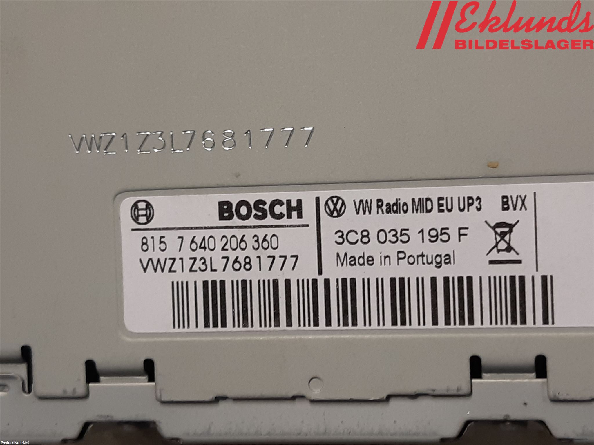 Volkswagen VW PASSAT 11-14 Cd Radio - Multimediapanel