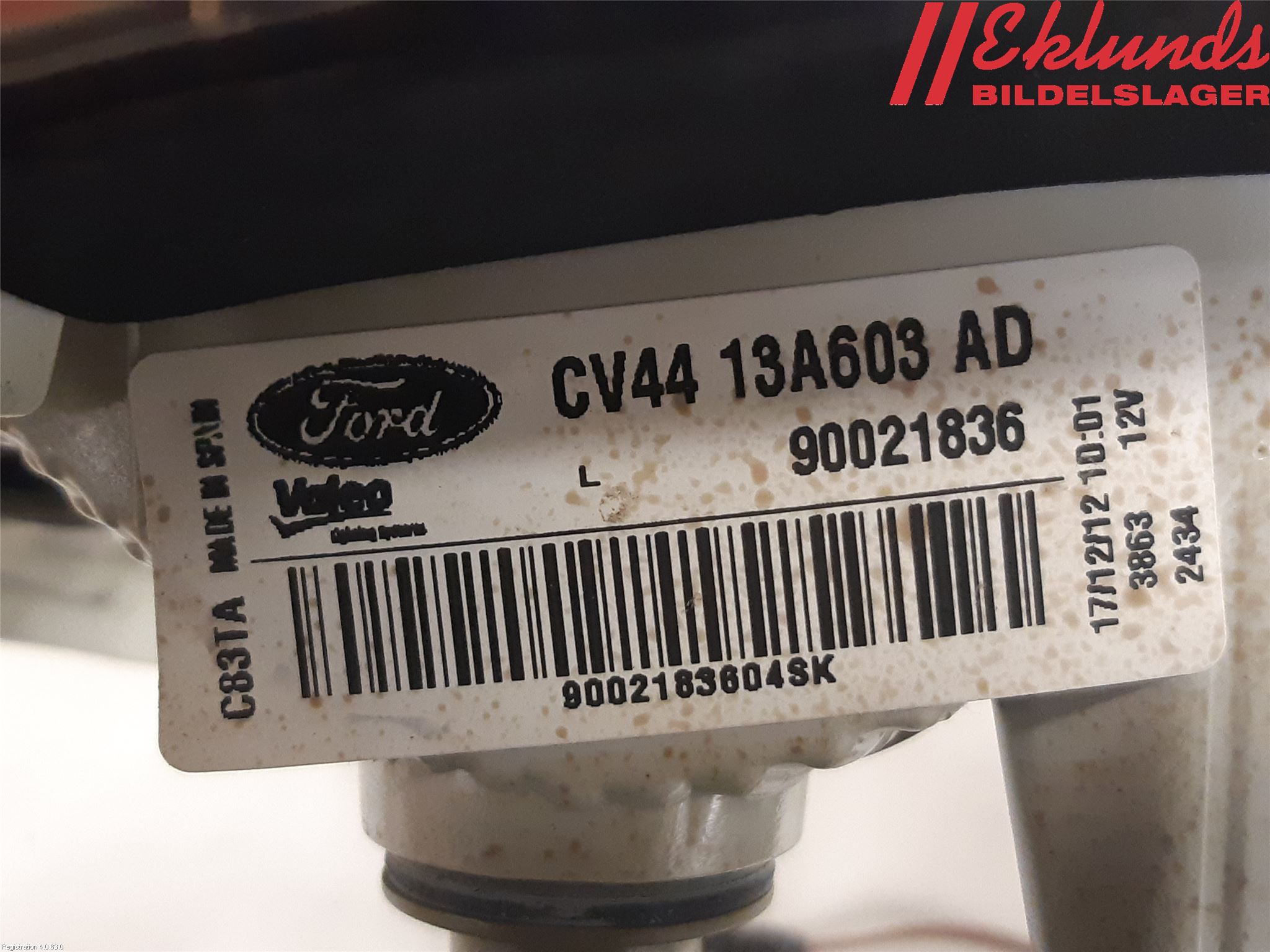 Ford KUGA 13-16 Bakljus Lucka Vä