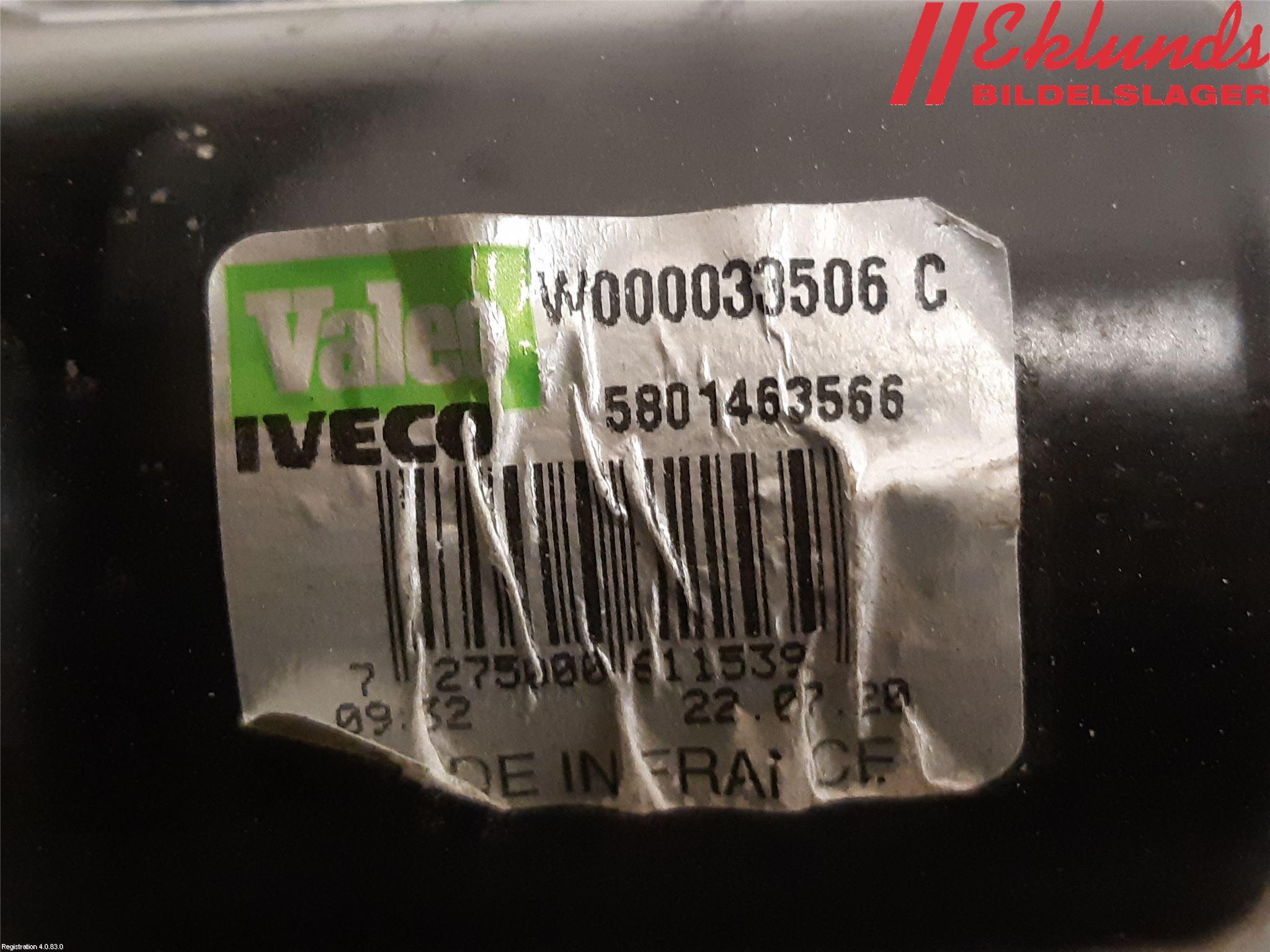 Iveco DAILY 14->> Torkarmotor Vindruta