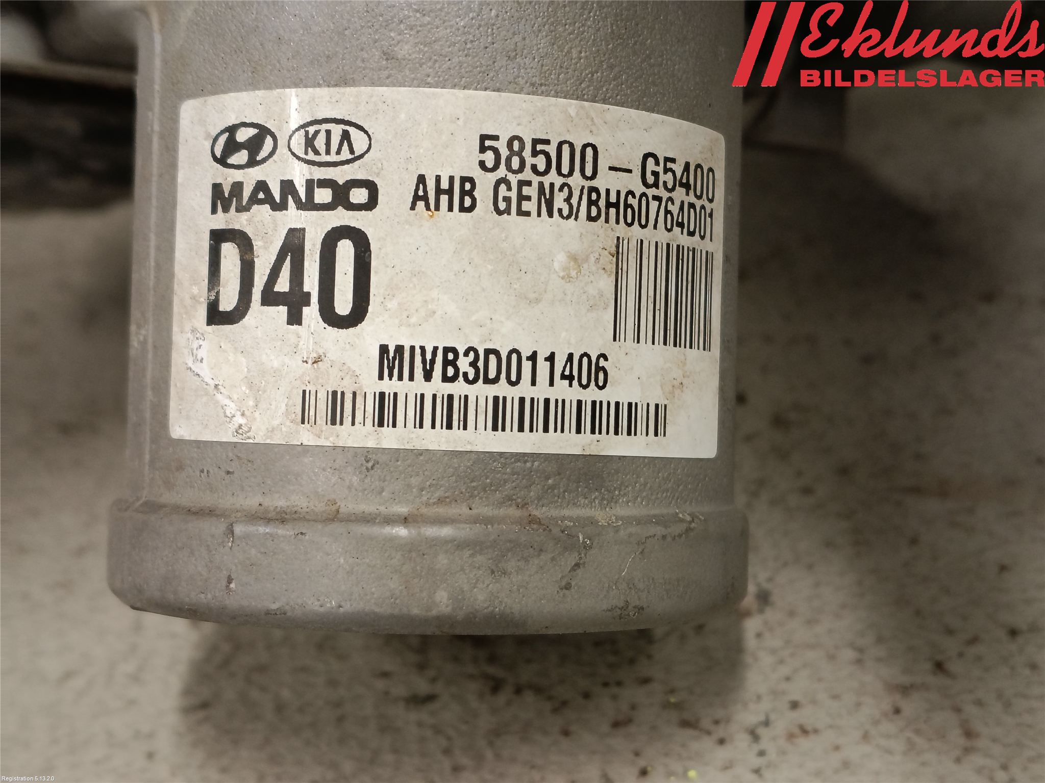 Kia NIRO (DE) 17-22 Abs Hydraulaggregat