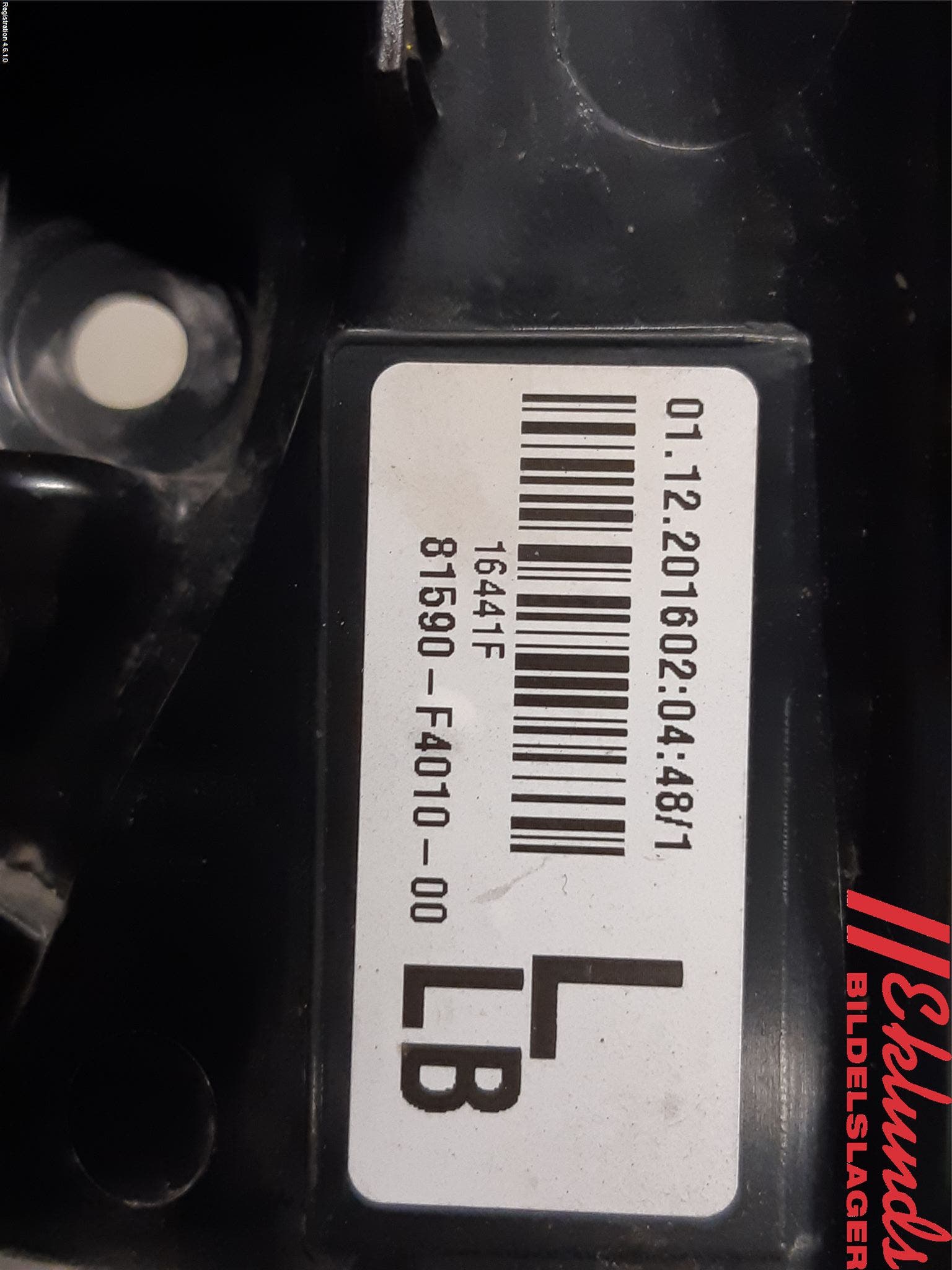 Toyota C-HR 16-23 Bakljus Lucka Vä