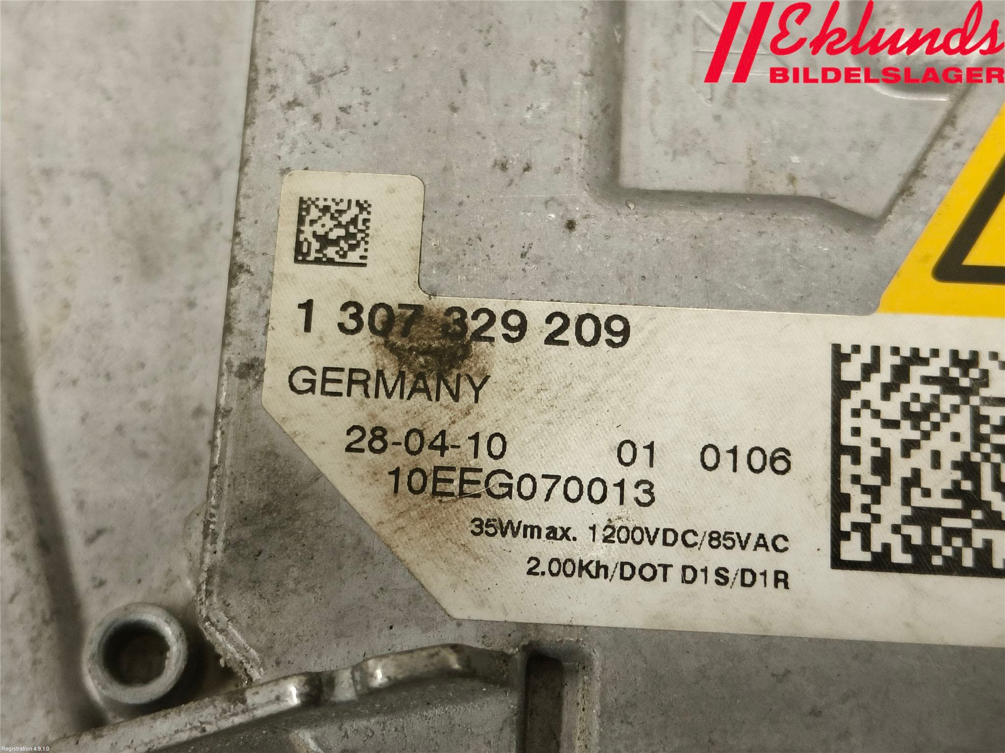 Volvo V50 08-12 Styrenhet Strålkastare